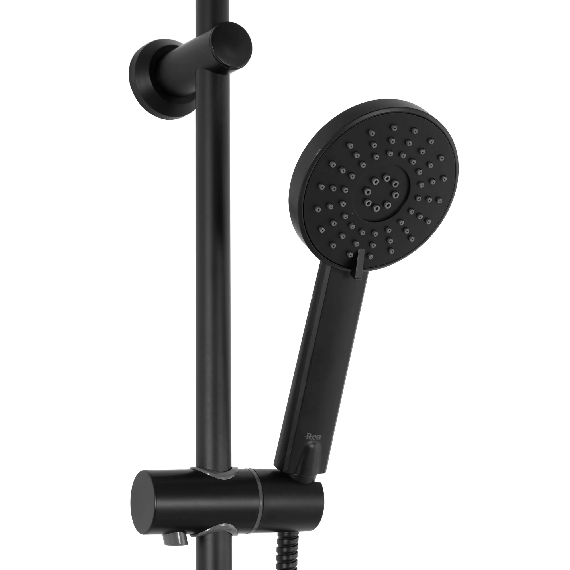 Set de duș culoare negru mat înălțime 100 cm material alamă/ABS model Bliss Black Mat [7]