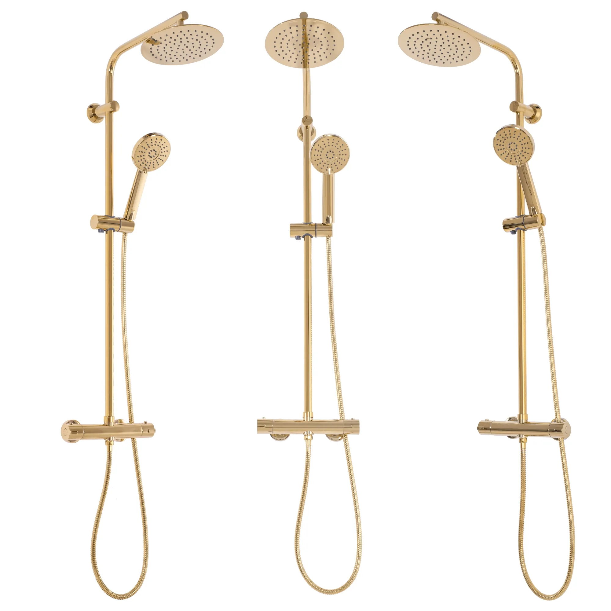 Set de duș culoare auriu înălțime 100 cm material alamă/ABS model Bliss Gold [3]
