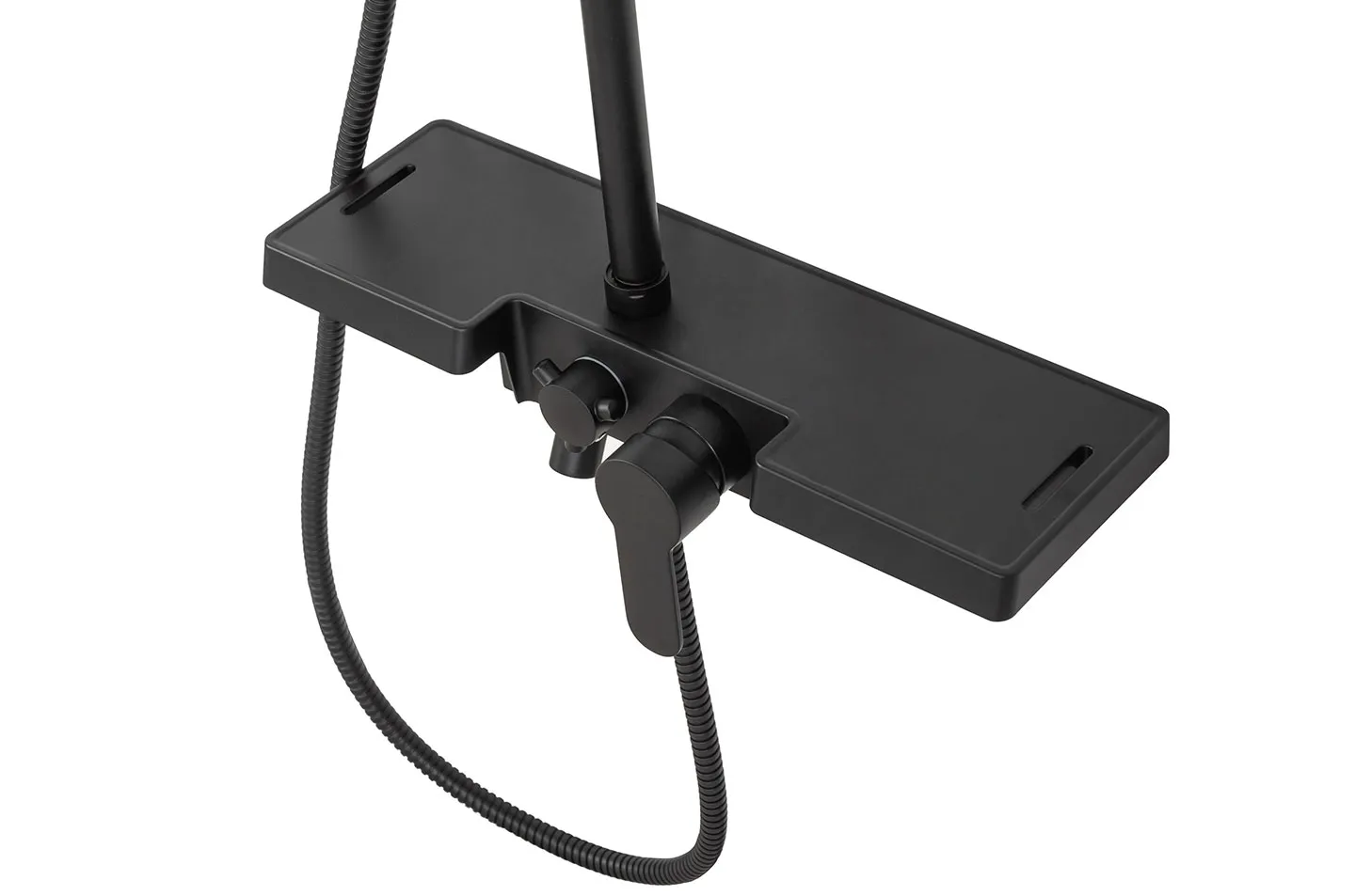 Set de duș culoare neagră înălțime 105 cm material alamă/ABS model Bravo Black [7]