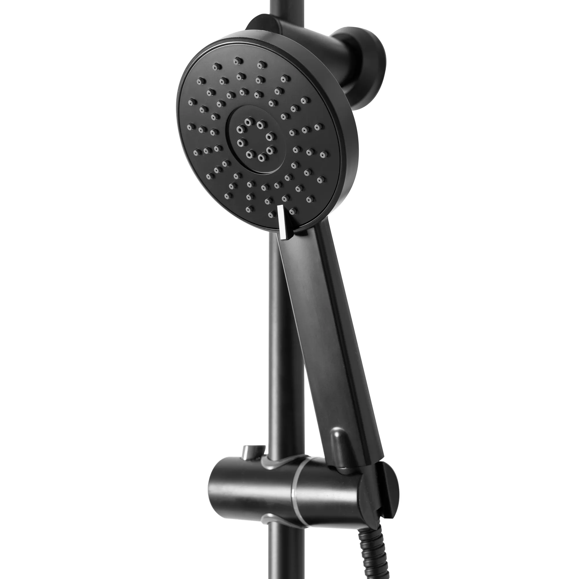 Set de duș culoare neagră înălțime 100 cm material alamă/ABS model Luis Black [6]