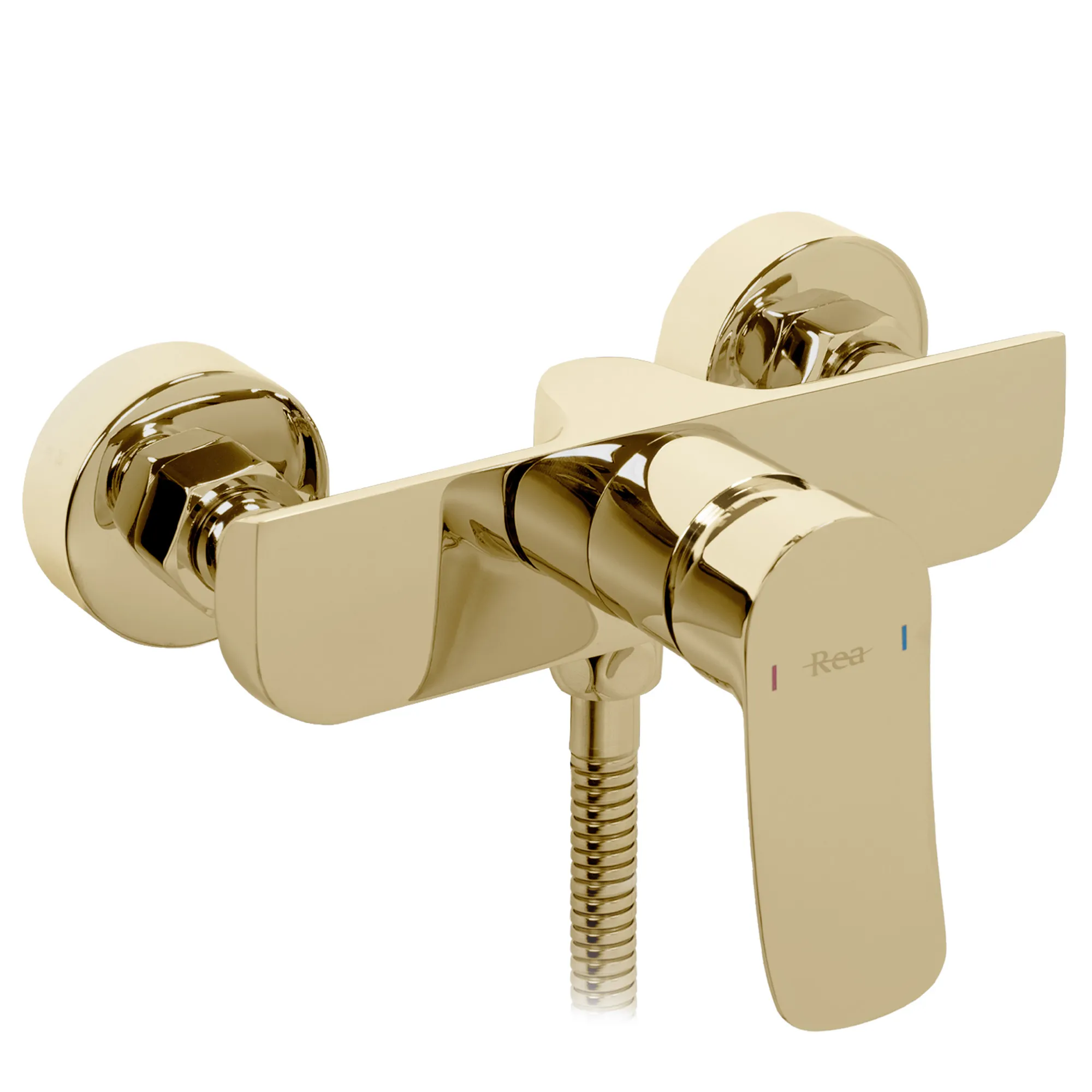 Baterie duș culoare auriu înălțime 10 cm material alamă/ABS model Dart Gold [2]