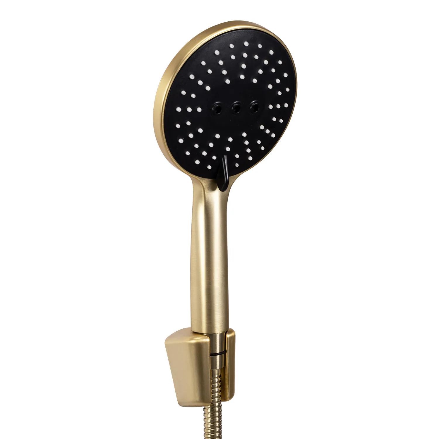Baterie duș culoare auriu periat înălțime 11 cm material alamă/ABS model Foss Brush Gold [4]