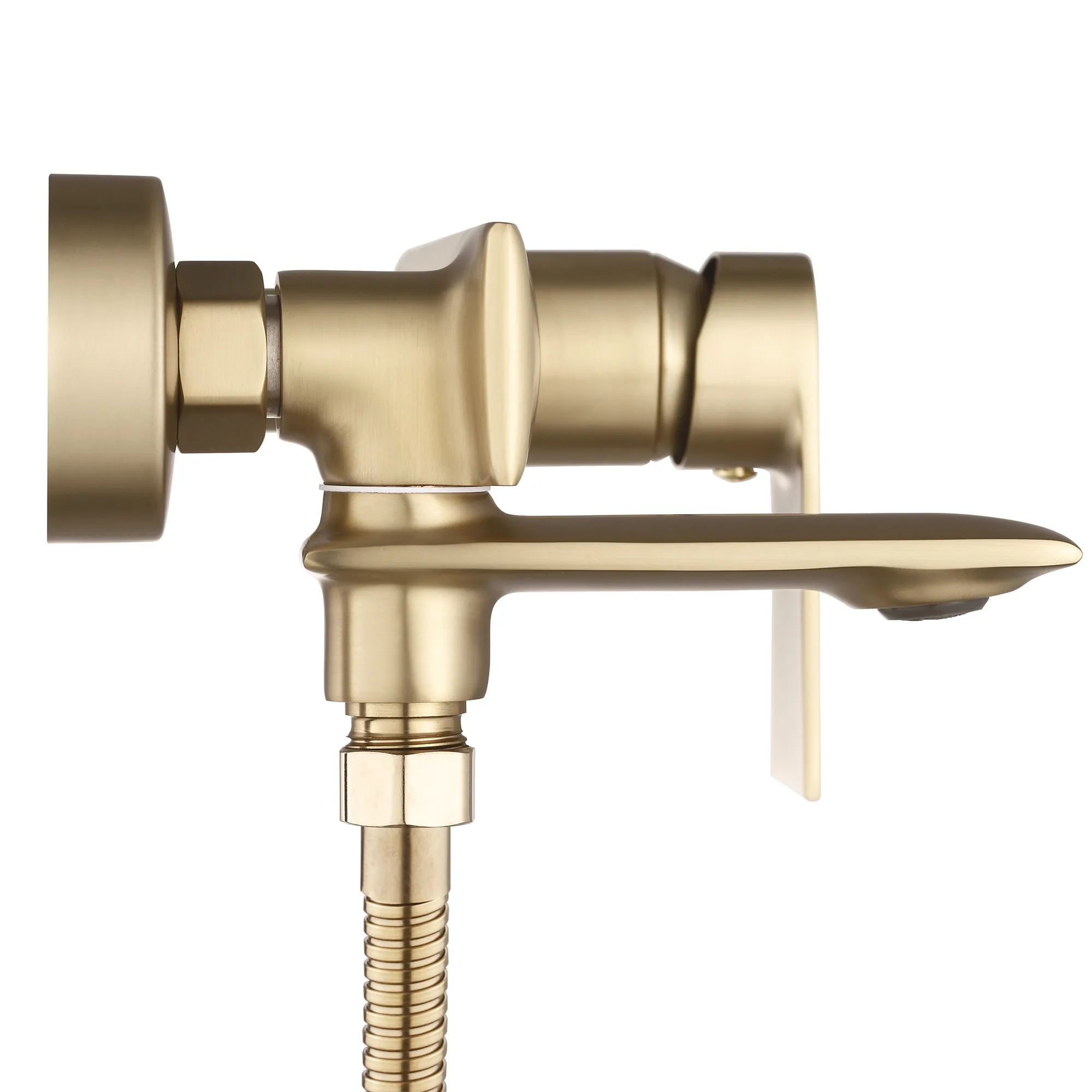 Baterie duș culoare auriu periat înălțime 11 cm model Veneta Brushed Gold [4]