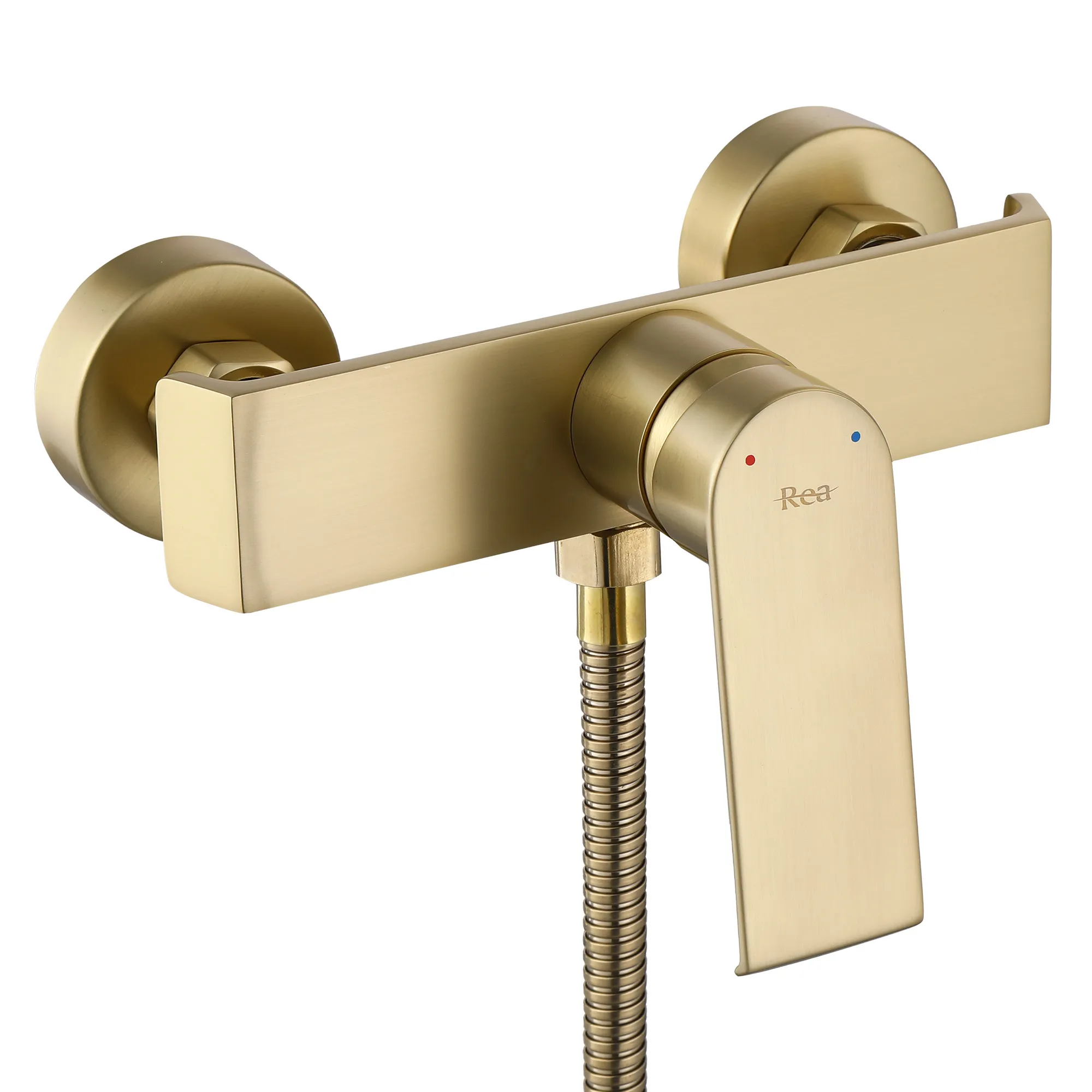 Baterie duș culoare auriu periat înălțime 14 cm material alamă/ABS model Hass Brush Gold [2]