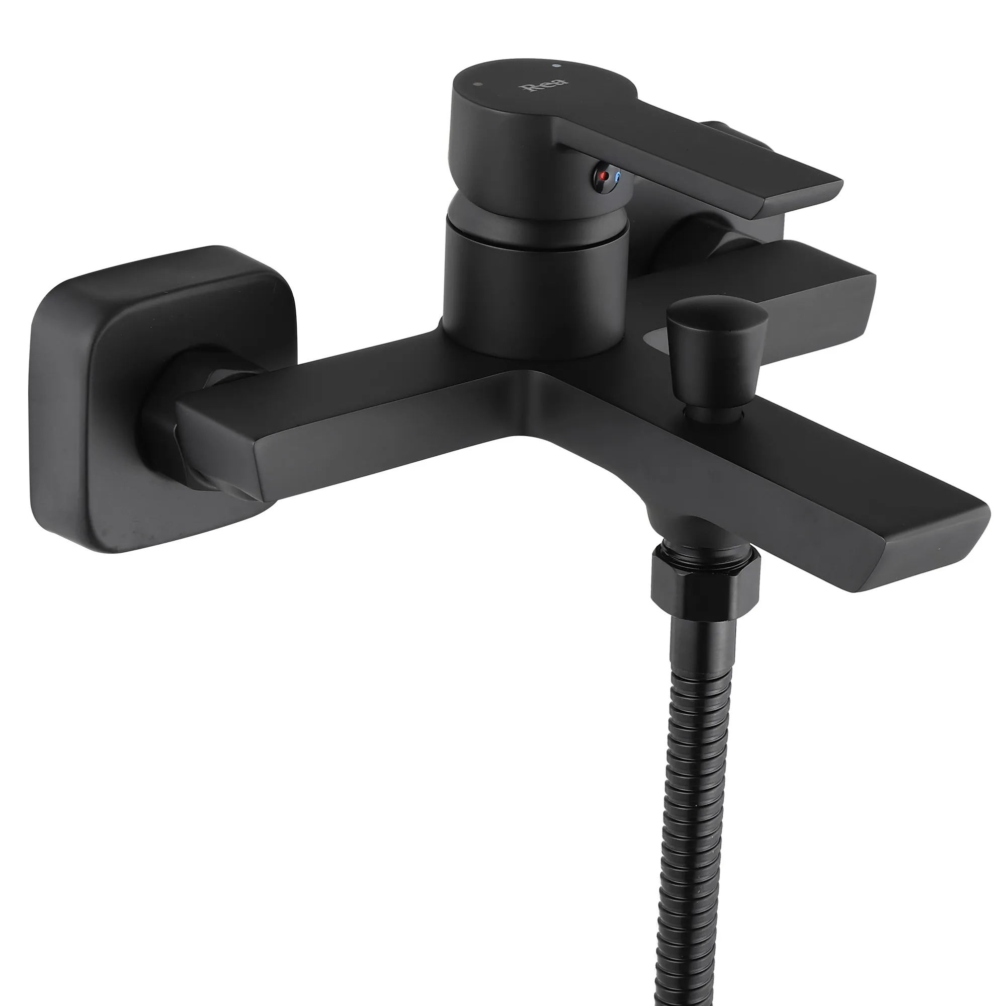 Baterie cadă culoare negru mat înălțime 18 cm material alamă/ABS model Argus Black Mat [3]