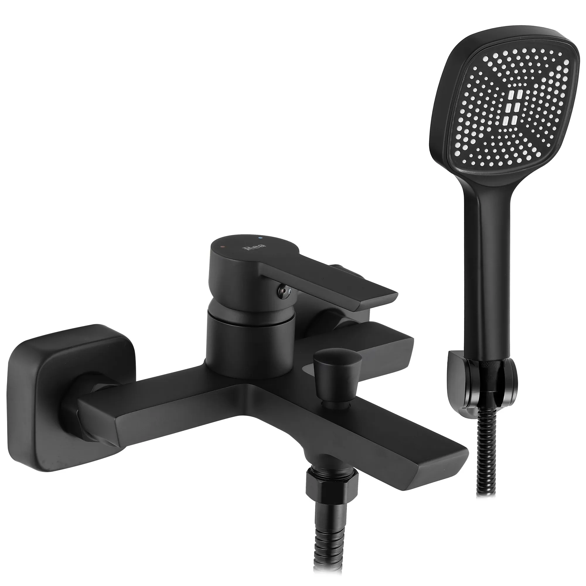 Baterie cadă culoare negru mat înălțime 18 cm material alamă/ABS model Argus Black Mat [1]