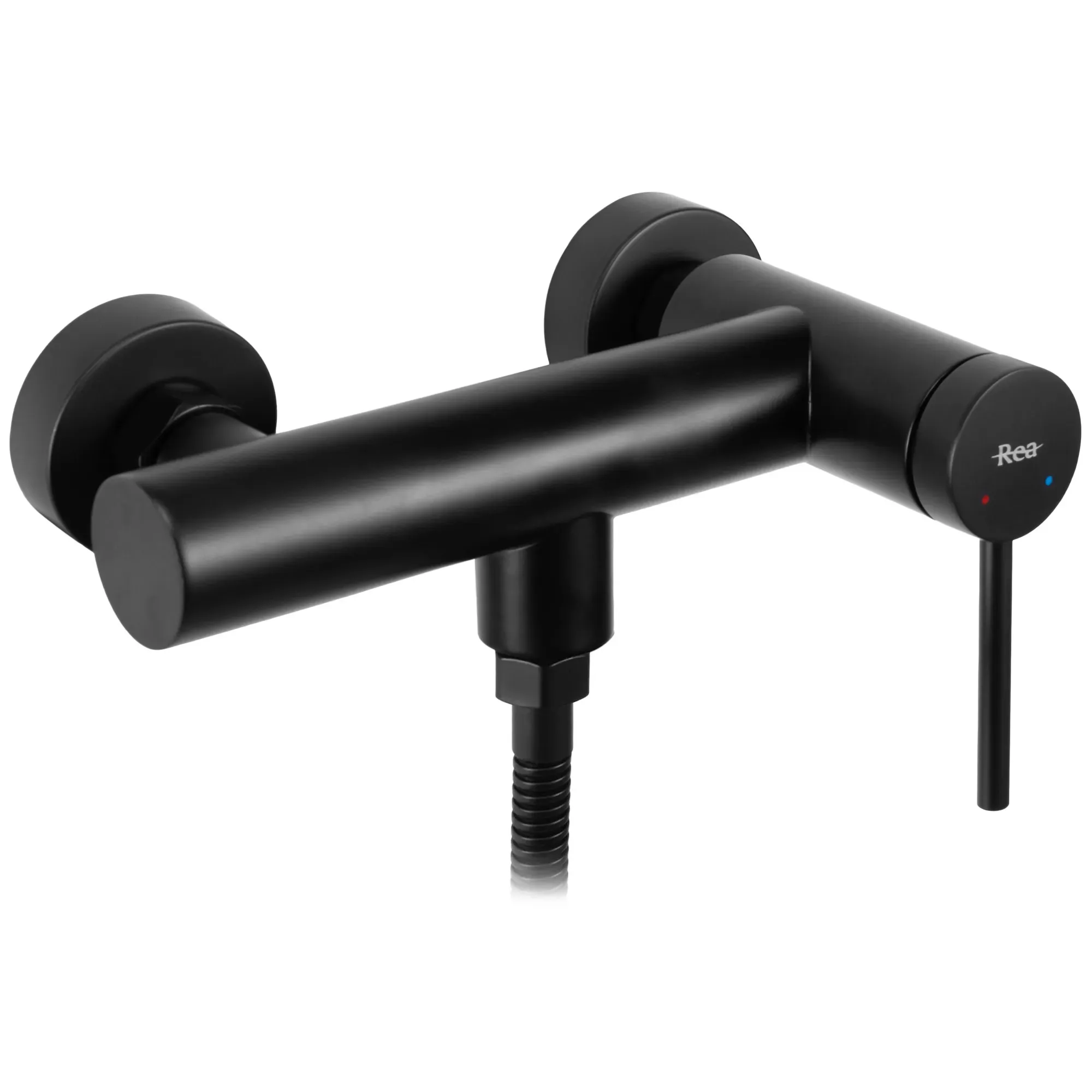 Baterie duș culoare negru mat înălțime 11 cm material alamă/ABS model Cliff Black [3]