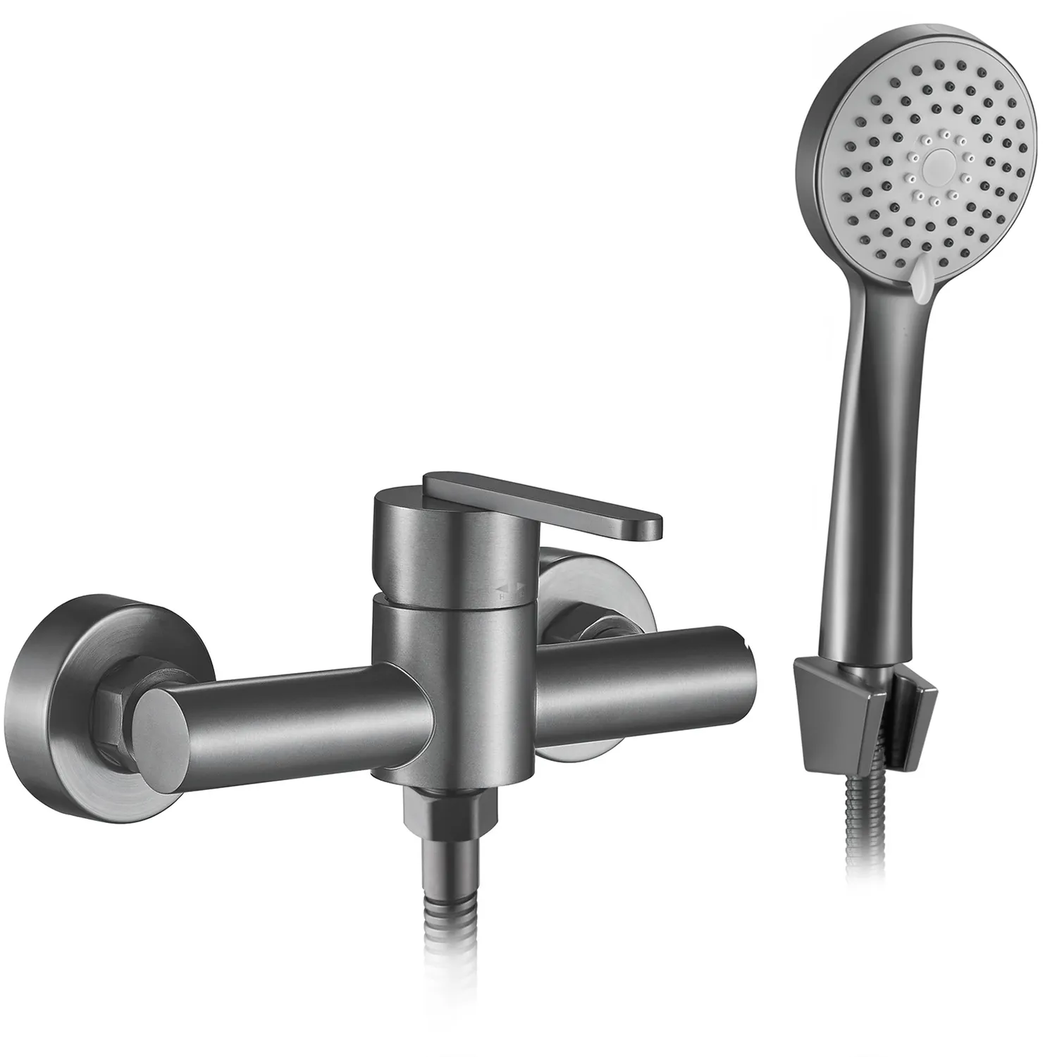 Baterie duș culoare titanium înălțime 8 cm model Ontario Gun Grey [1]