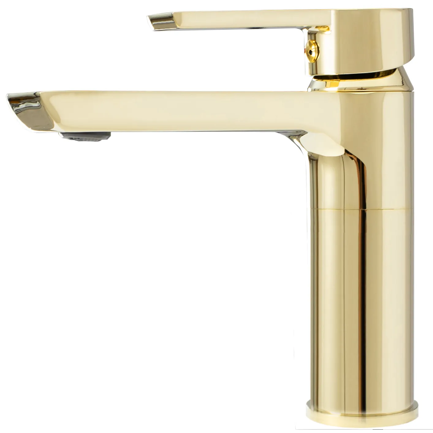 Baterie chiuvetă culoare auriu înălțime 16 cm material alamă model Argus Gold Low [5]