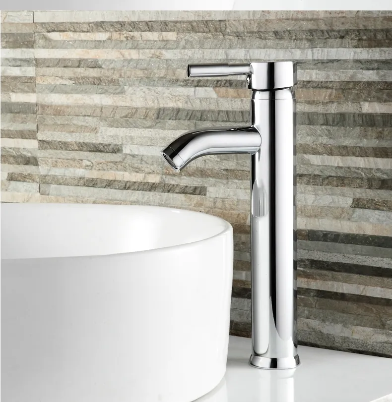 Baterie chiuvetă culoare crom înălțime 30.5 cm material alamă model Graf Chrome High [3]