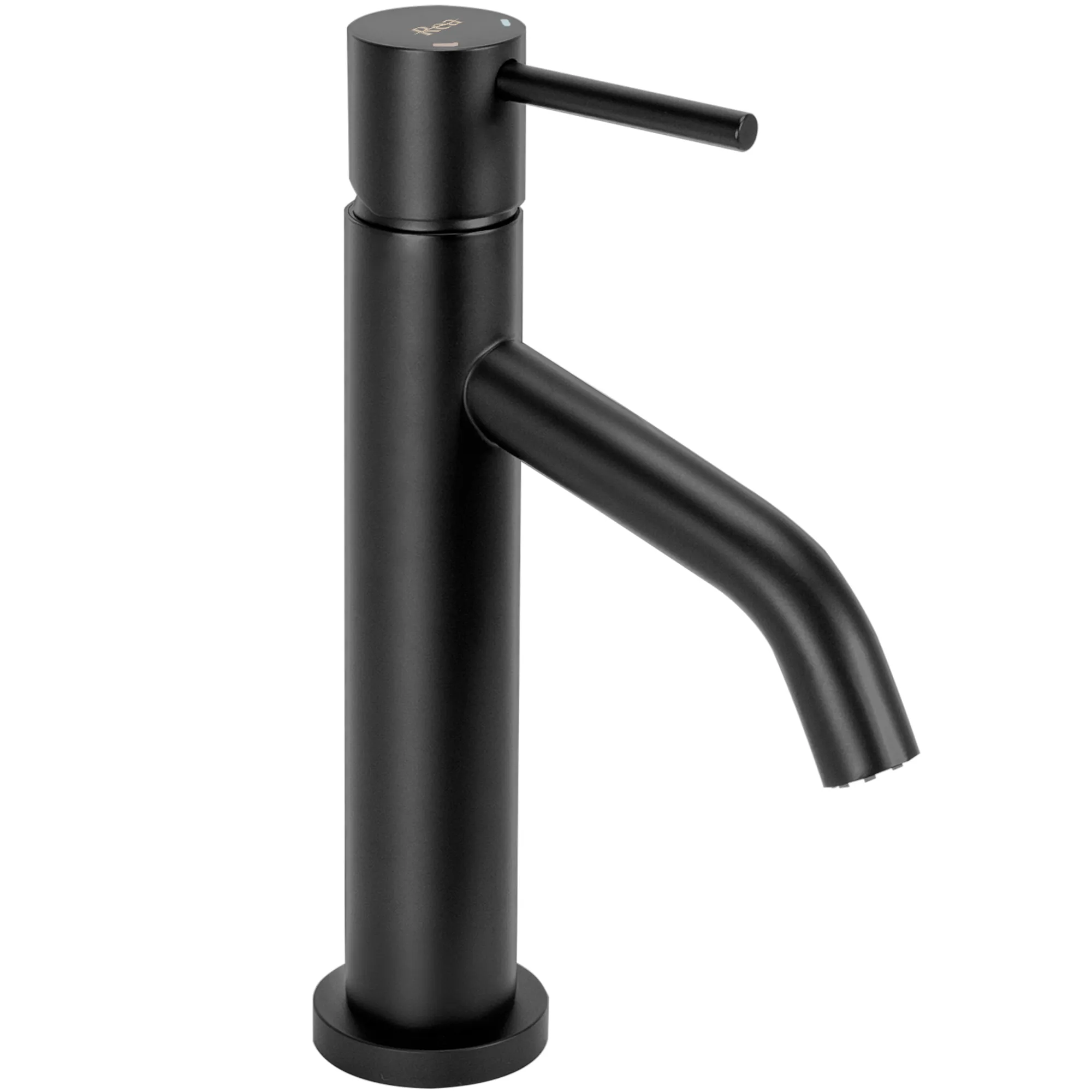 Baterie lavoar culoare neagră înălțime 21.5 cm material alamă model Level Black Low [4]