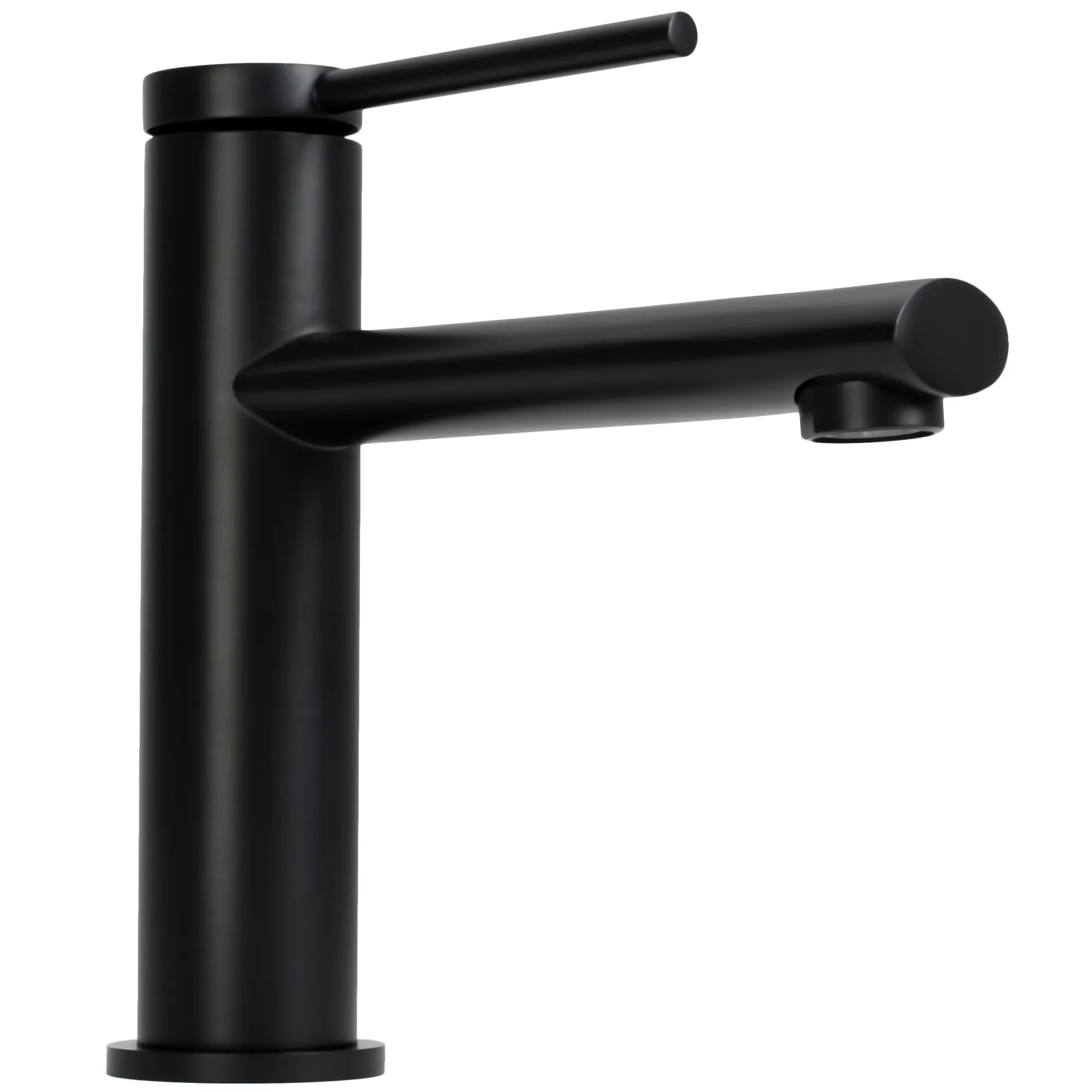 Baterie lavoar culoare neagră înălțime 18 cm material alamă model Oval Black Low [3]