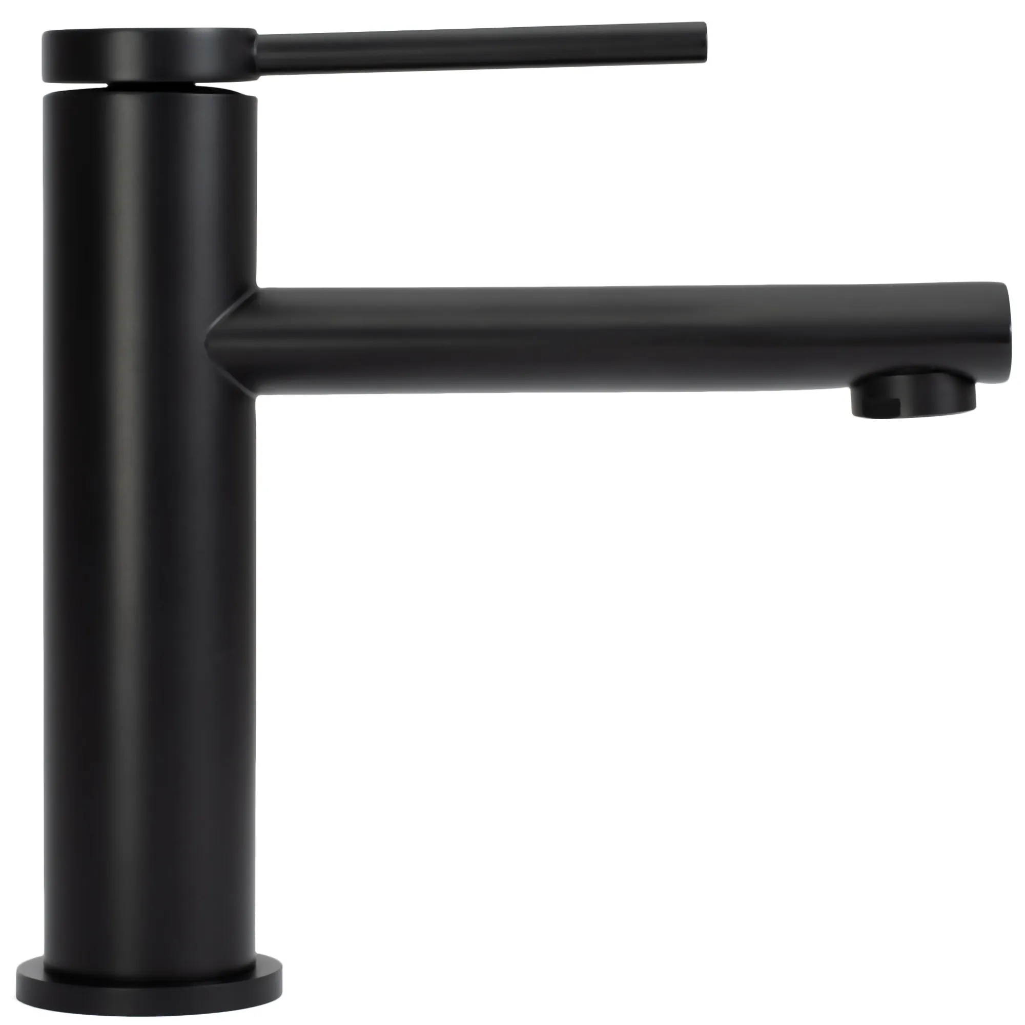 Baterie lavoar culoare neagră înălțime 18 cm material alamă model Oval Black Low [2]