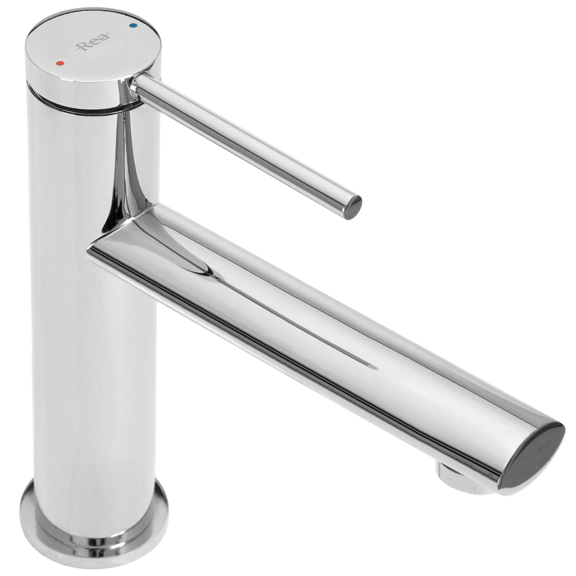 Baterie chiuvetă culoare crom înălțime 18 cm material alamă model Oval Chrome Low [3]