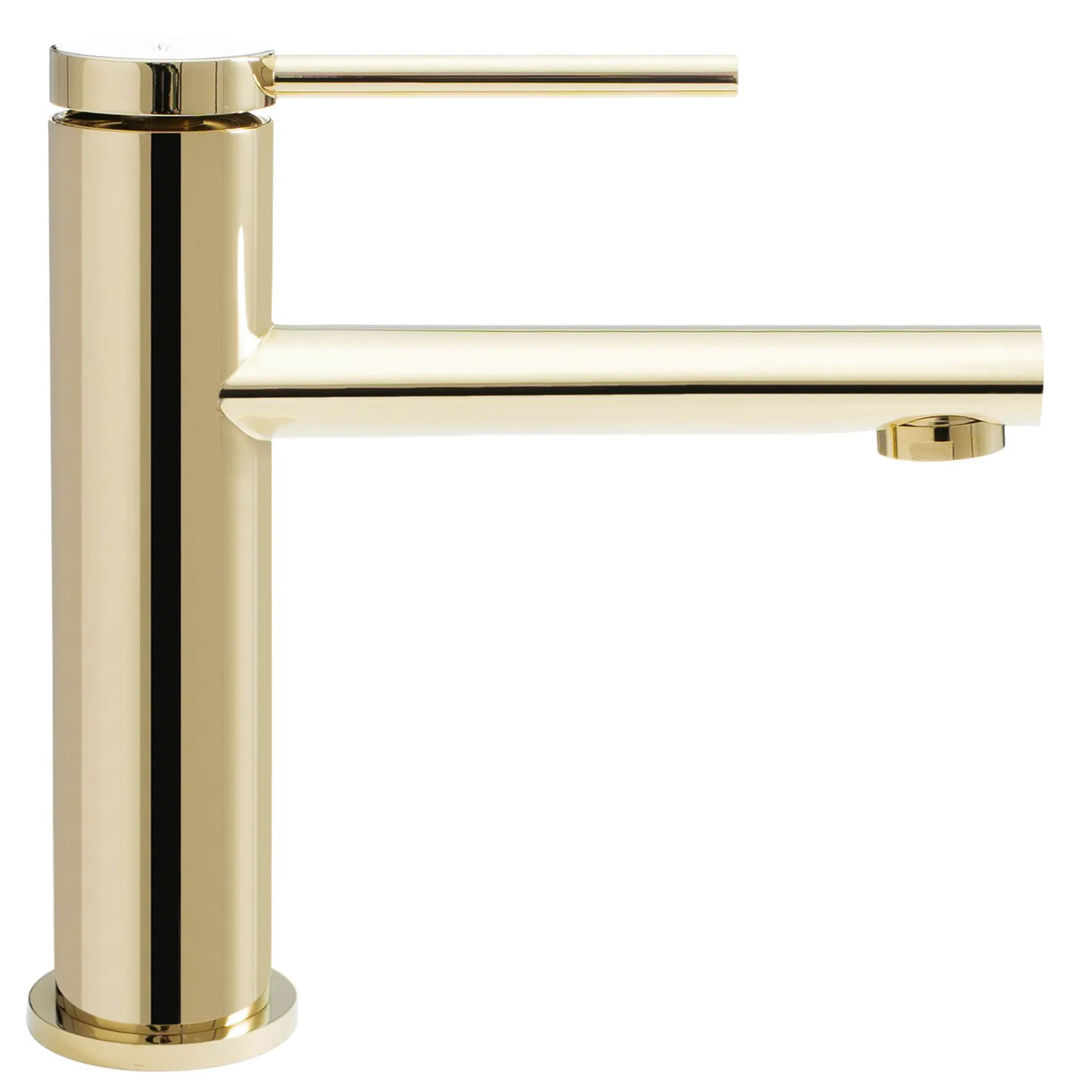Baterie chiuvetă culoare auriu înălțime 18 cm material alamă model Oval Gold Low [2]