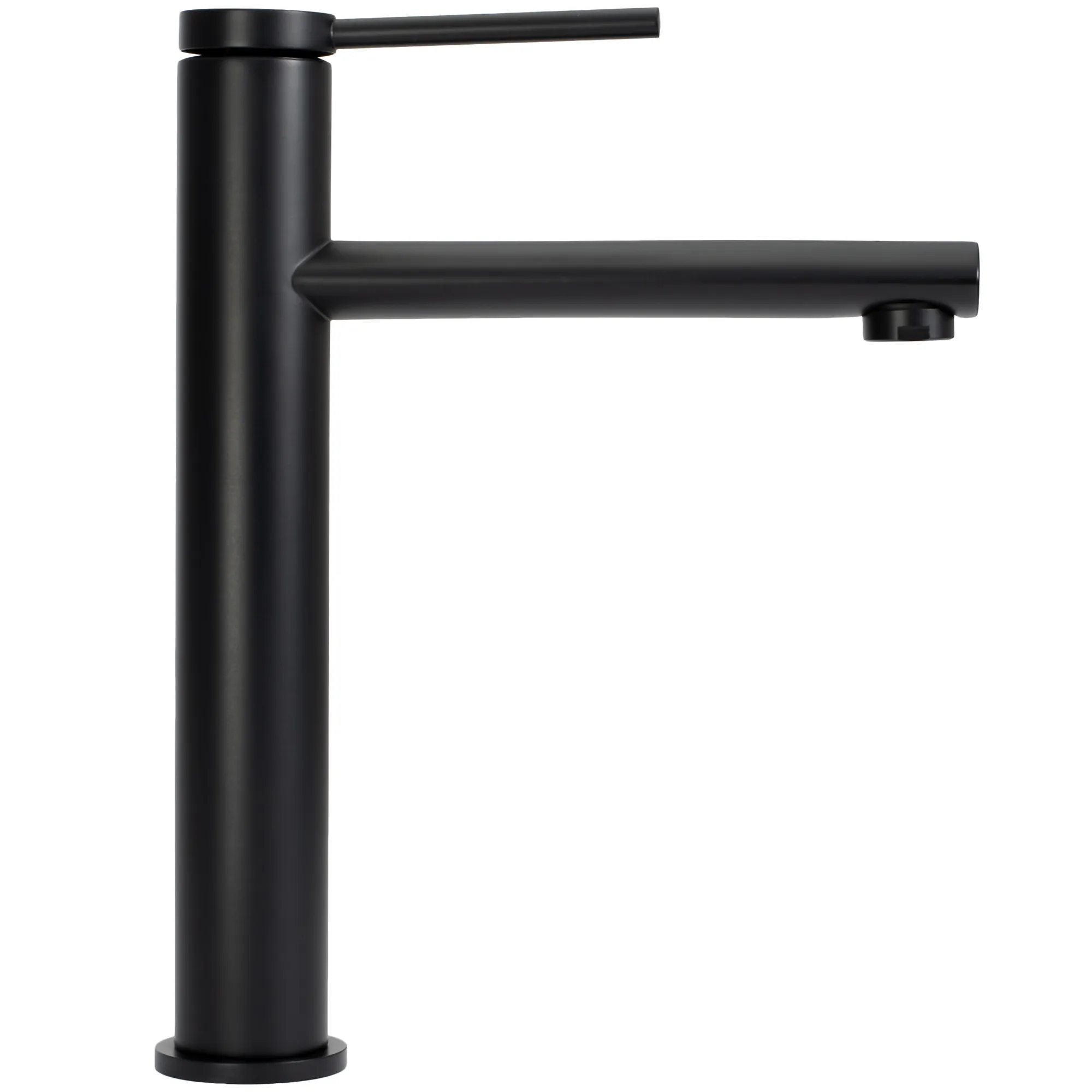 Baterie chiuvetă culoare neagră înălțime 27 cm material alamă model Oval Black High [2]