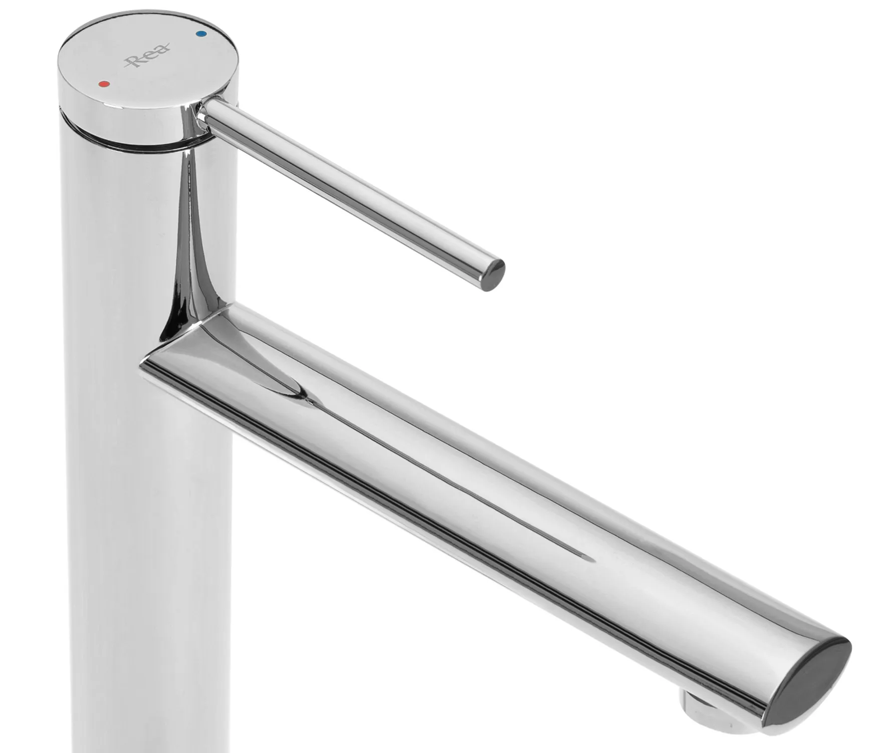 Baterie lavoar culoare crom înălțime 27 cm material alamă model Oval Chrome High [4]