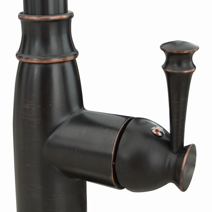 Baterie chiuvetă culoare negru mat înălțime 16.5 cm material alamă model Retro Old Black [9]