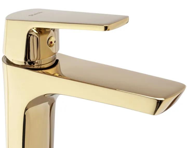 Baterie chiuvetă culoare auriu înălțime 17 cm material alamă model Rusel Gold [4]