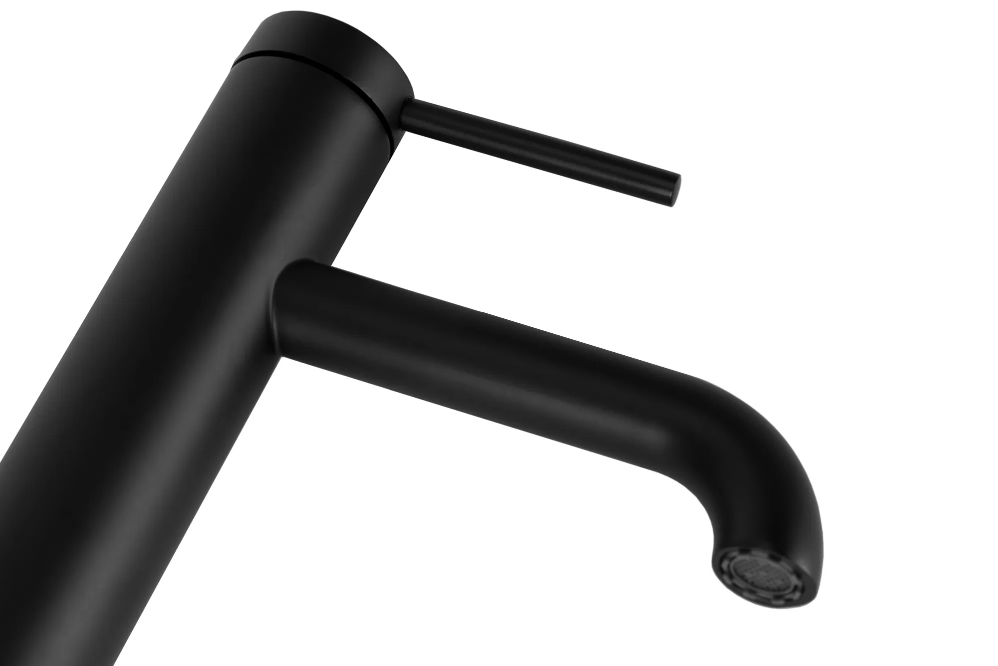 Baterie chiuvetă culoare neagră înălțime 18 cm material alamă model Spot Black Low [6]