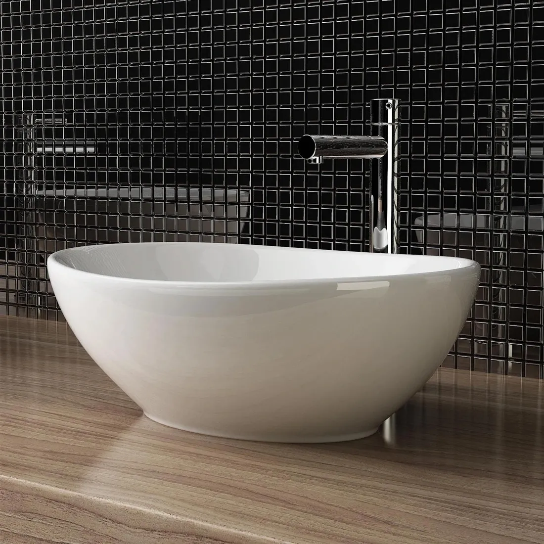 Baterie chiuvetă culoare crom înălțime 31.5 cm material alamă model Tess Chrome High [4]
