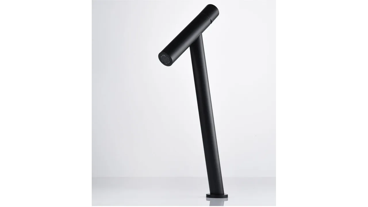 Baterie lavoar culoare neagră înălțime 40.5 cm material alamă model Zen Black [7]