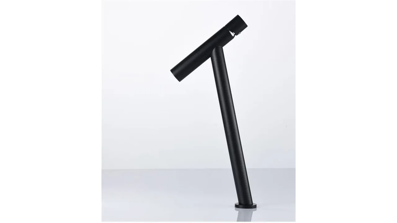 Baterie lavoar culoare neagră înălțime 40.5 cm material alamă model Zen Black [6]