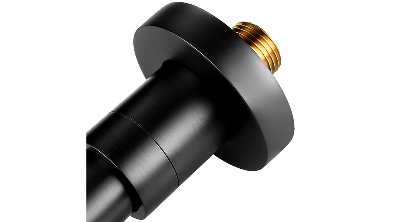 Baterie lavoar culoare negru mat înălțime 11 cm material alamă model inalta Lungo Long Black [10]