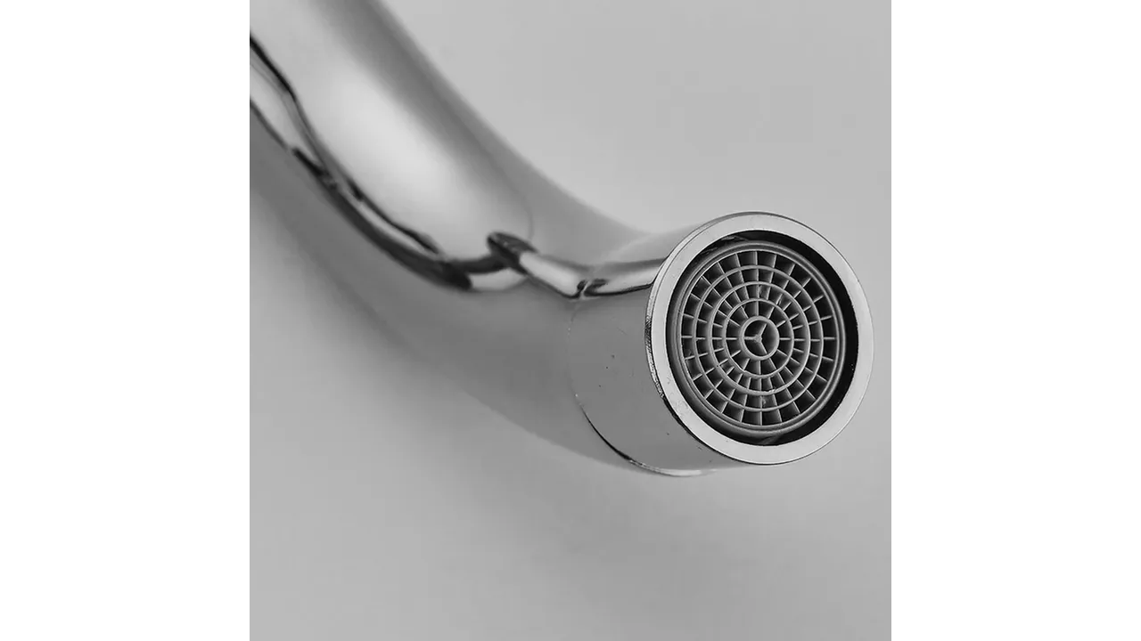 Baterie lavoar culoare crom înălțime 11 cm material alamă model Lungo Long Chrome [10]