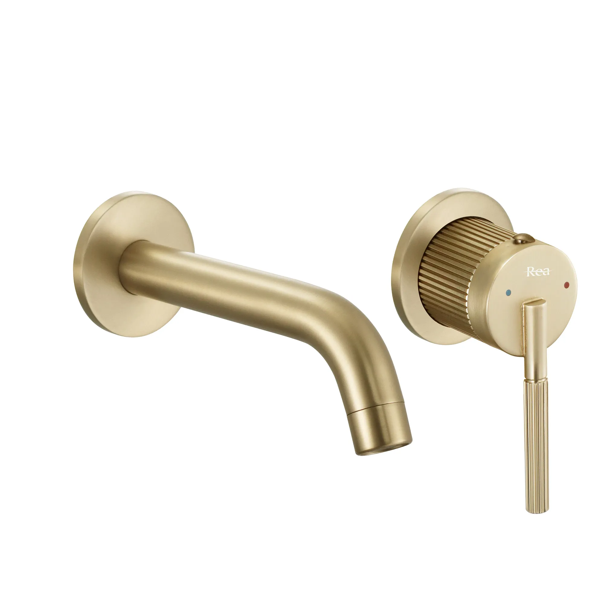 Baterie lavoar încastrată finisaj auriu periat înălțime 11 cm material alamă model Argon Gold Brush [1]