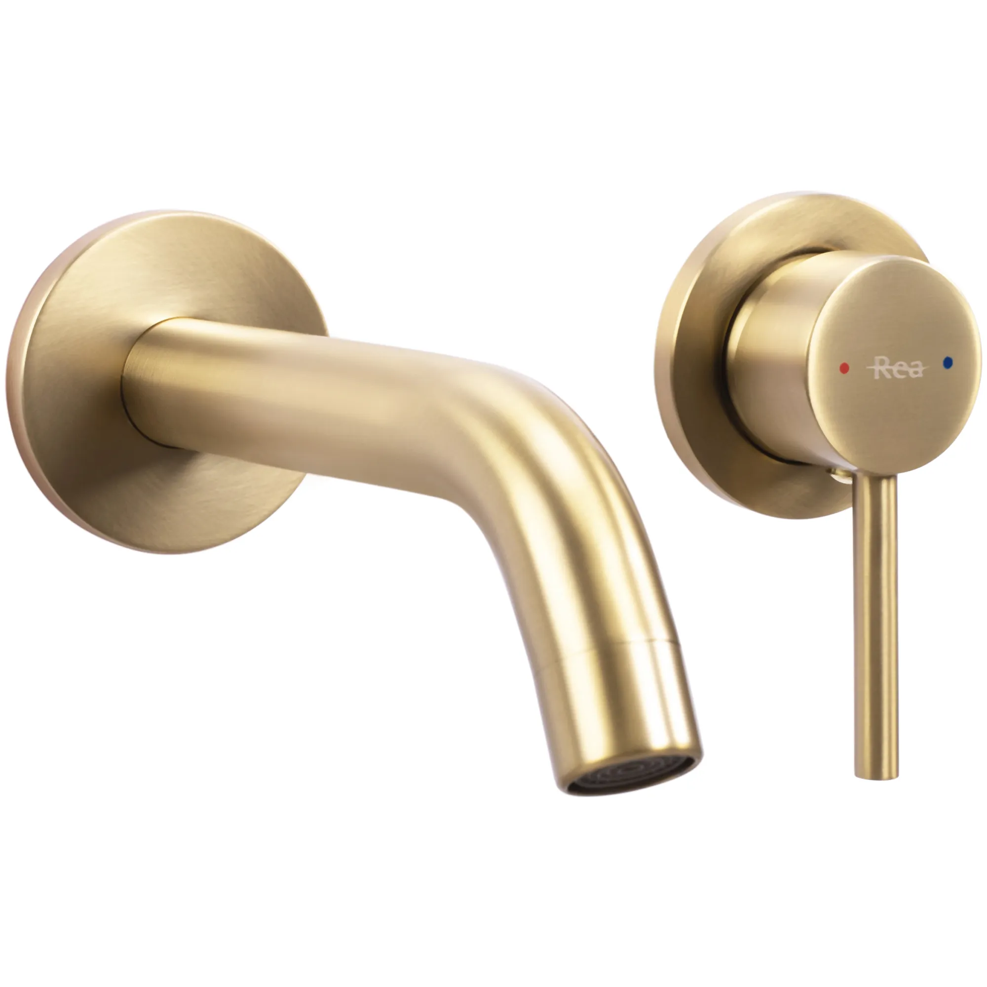 Baterie lavoar culoare auriu periat înălțime 10 cm material alamă model Owen Gold Brushed [3]