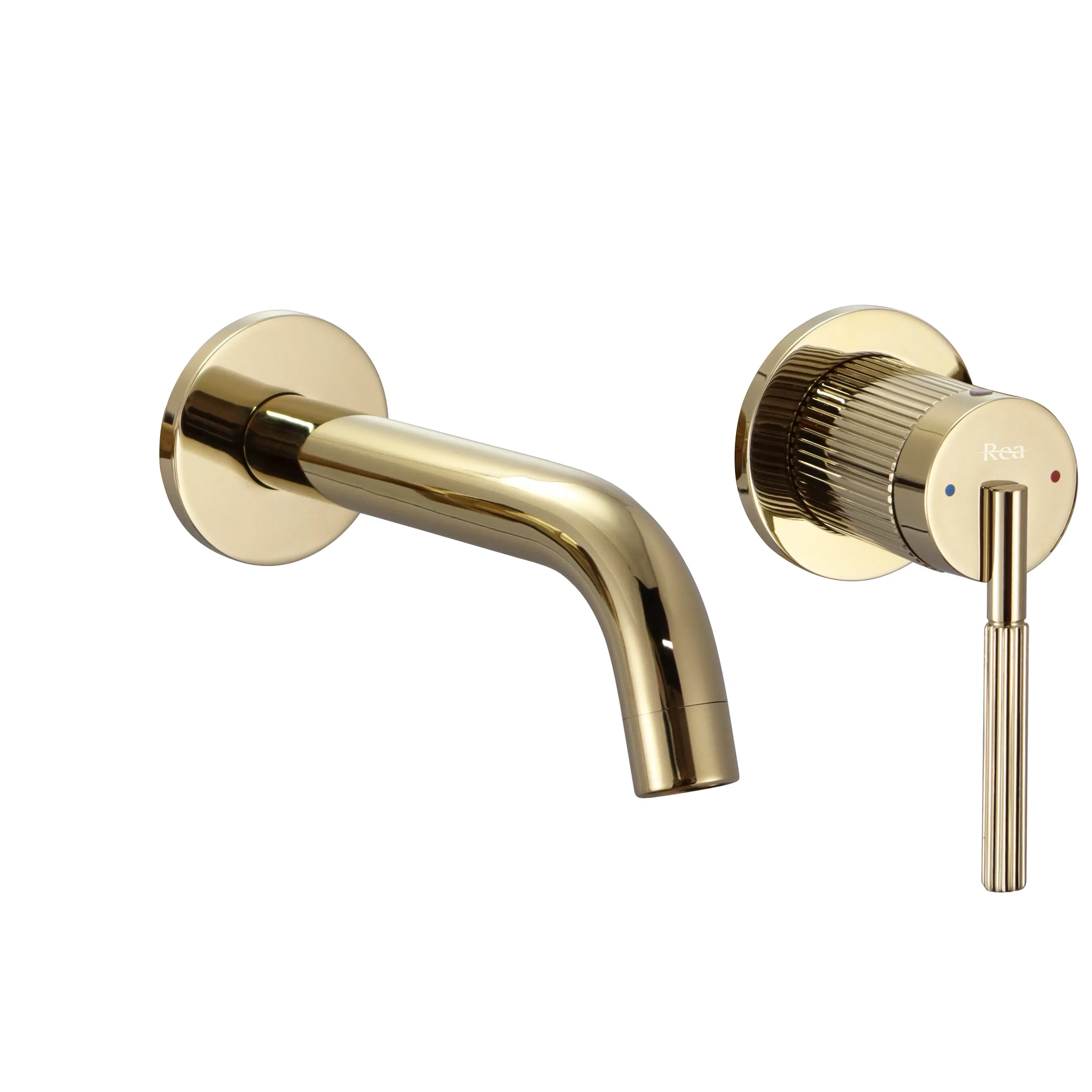 Baterie lavoar încastrată culoare auriu înălțime 11 cm material alamă model Argon Gold [1]