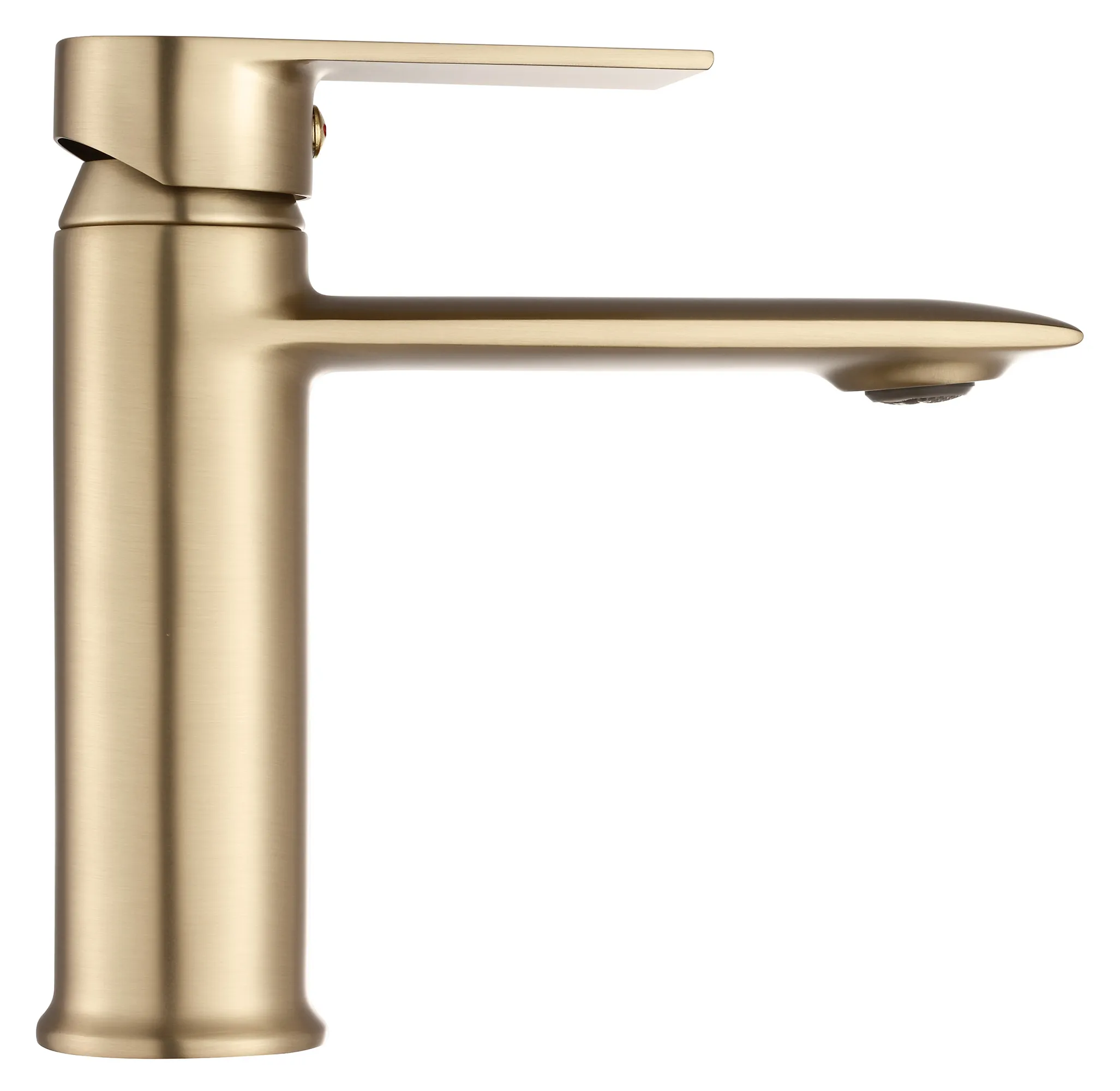 Baterie lavoar culoare auriu periat înălțime 16 cm material alamă model Veneta Brushed Gold Low [2]