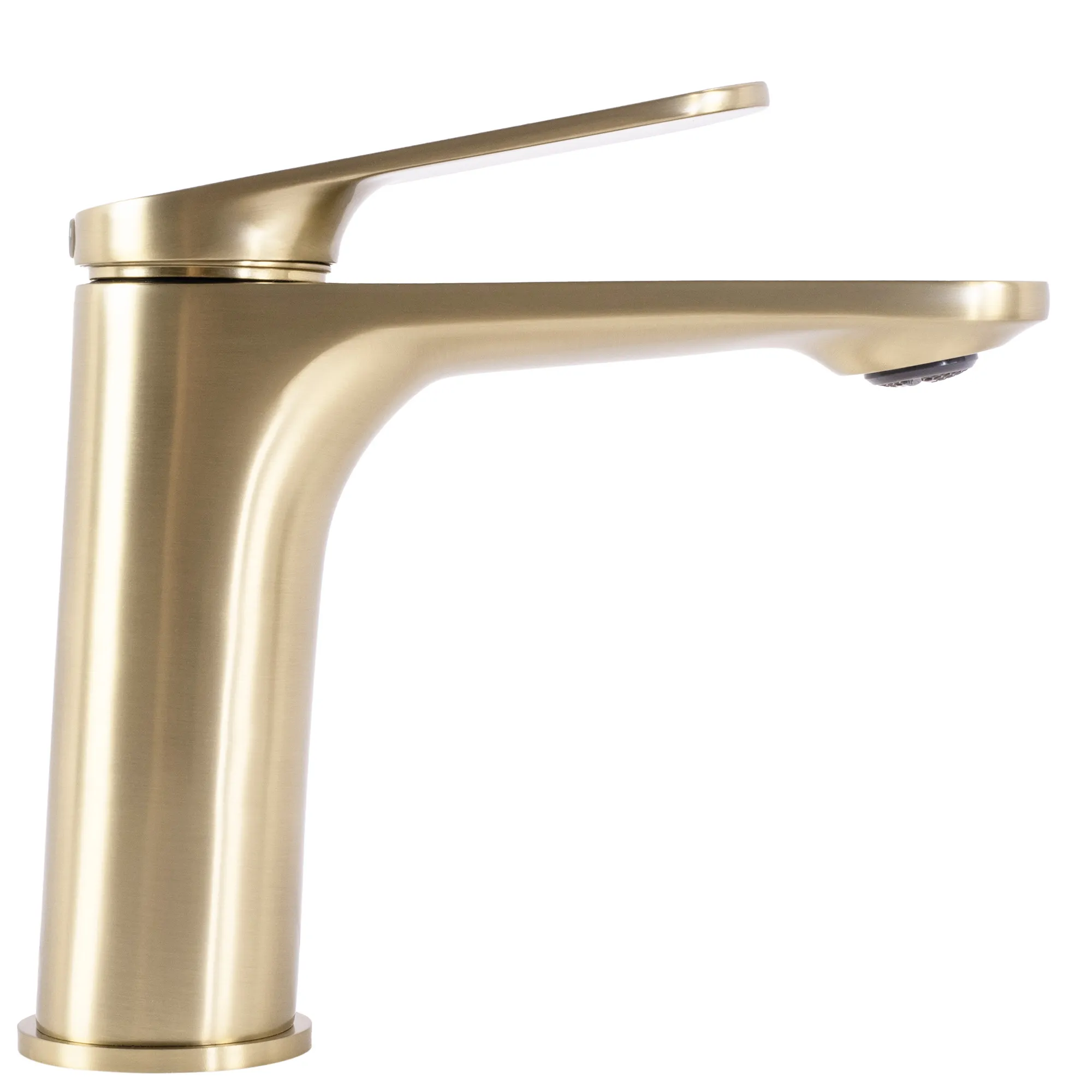 Baterie lavoar culoare auriu periat înălțime 15 cm material alamă model Marco Gold Brushed Low [3]