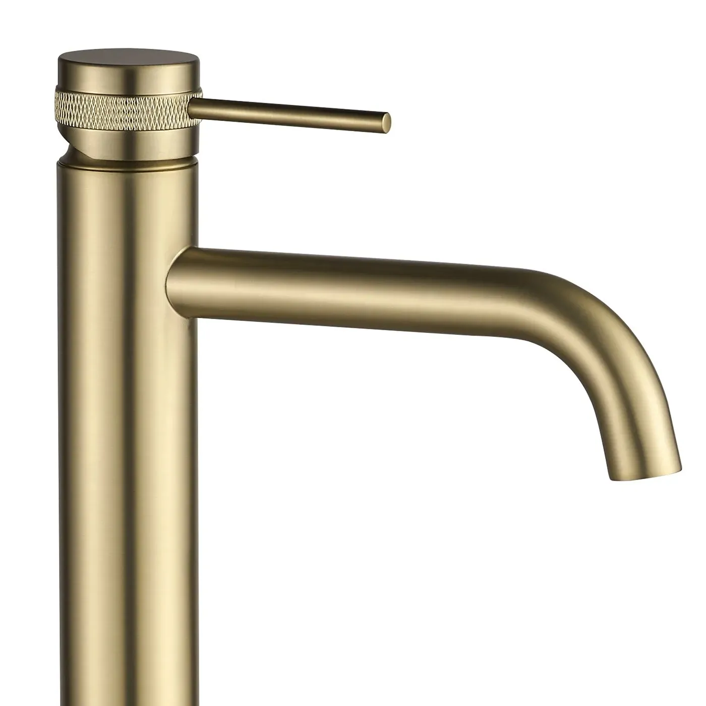 Baterie lavoar culoare auriu periat înălțime 28 cm material alamă model Lungo Grip Brushed Gold High [2]