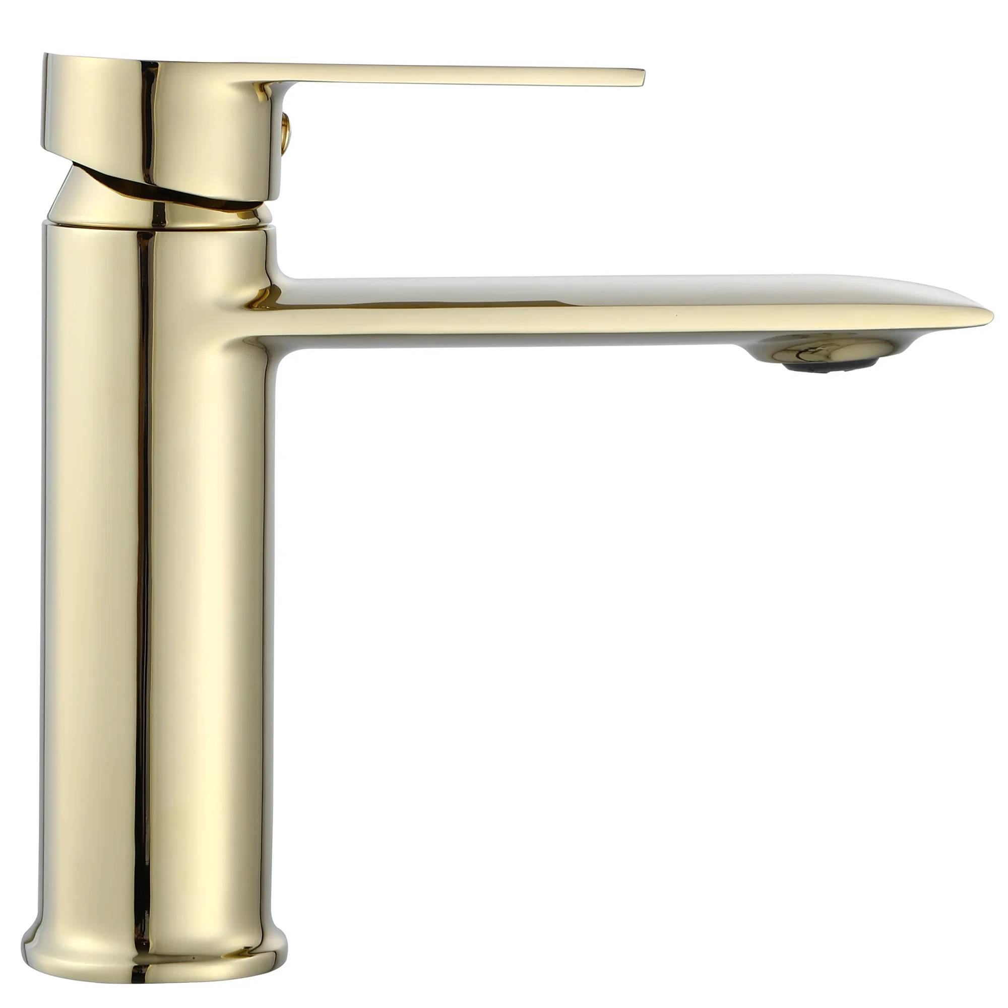 Baterie lavoar culoare auriu înălțime 16 cm material alamă model Veneta Gold Low [2]