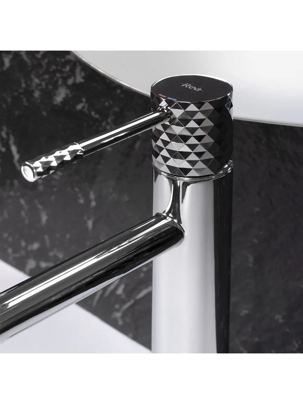 Baterie lavoar culoare crom înălțime 30 cm model Lungo Diamond Chrome High [3]