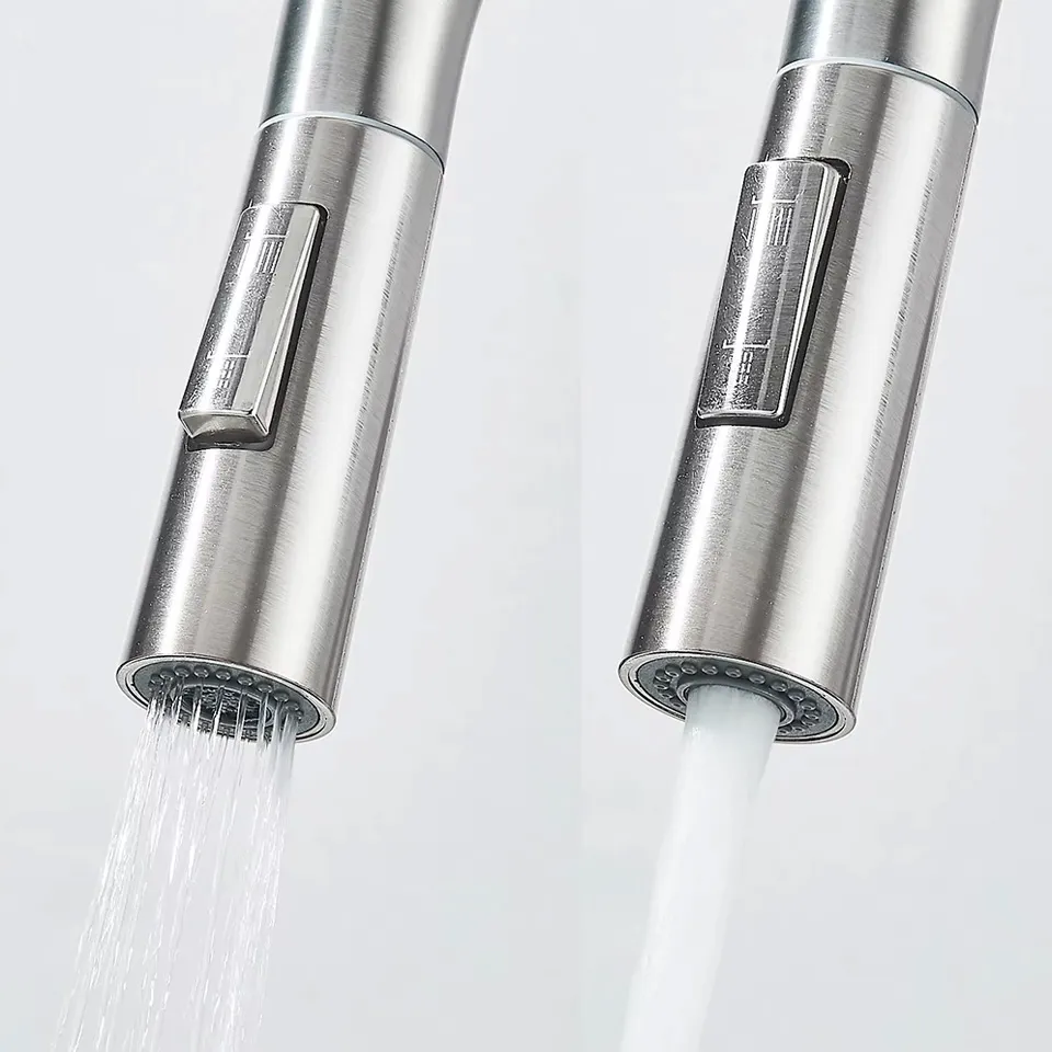 Baterie bucătărie culoare nichel periat înălțime 37 cm material alamă model Eco Fresh Brush Nickel [5]