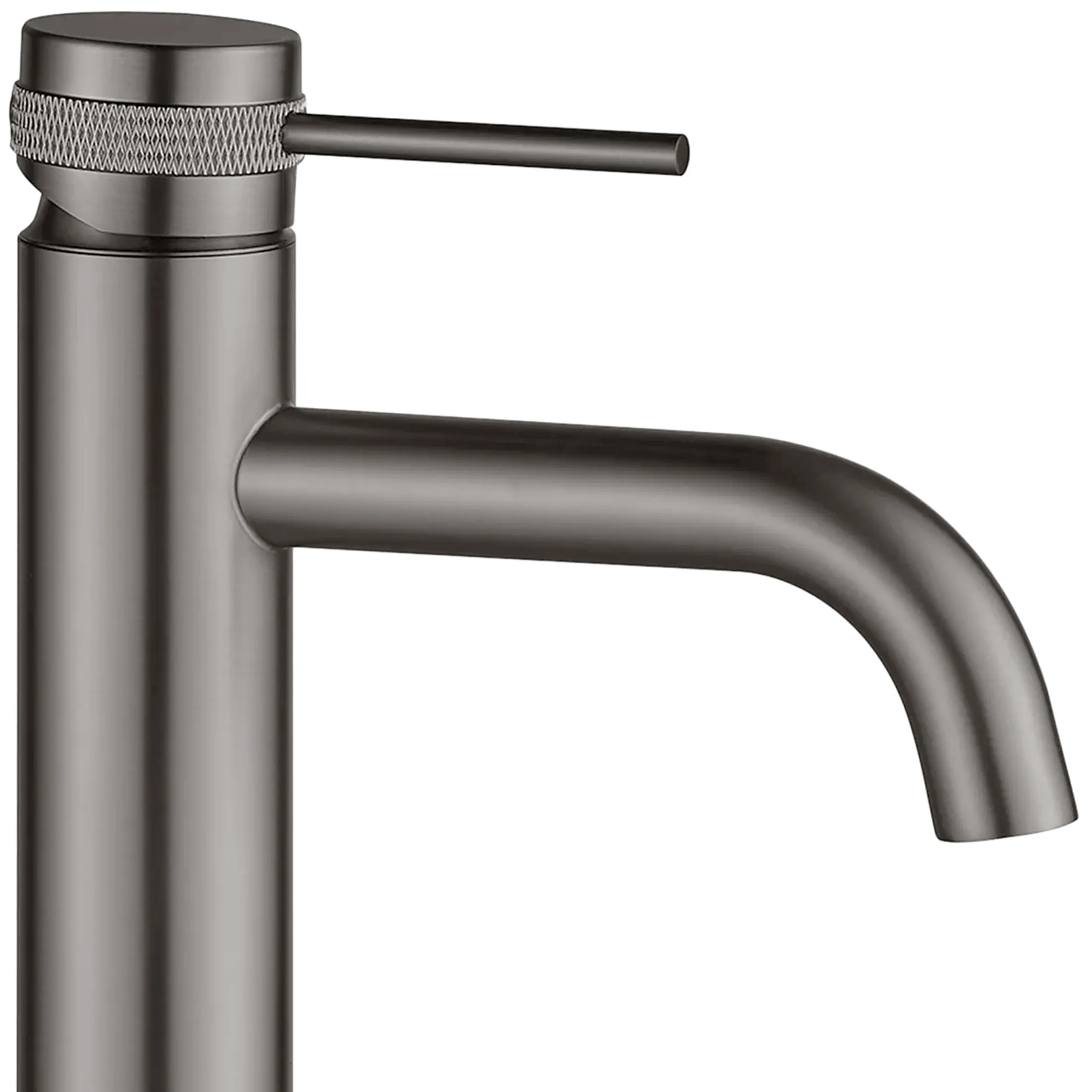 Baterie lavoar finisaj titanium înălțime 16 cm material alamă model Lungo Grip Gun Grey Low [2]