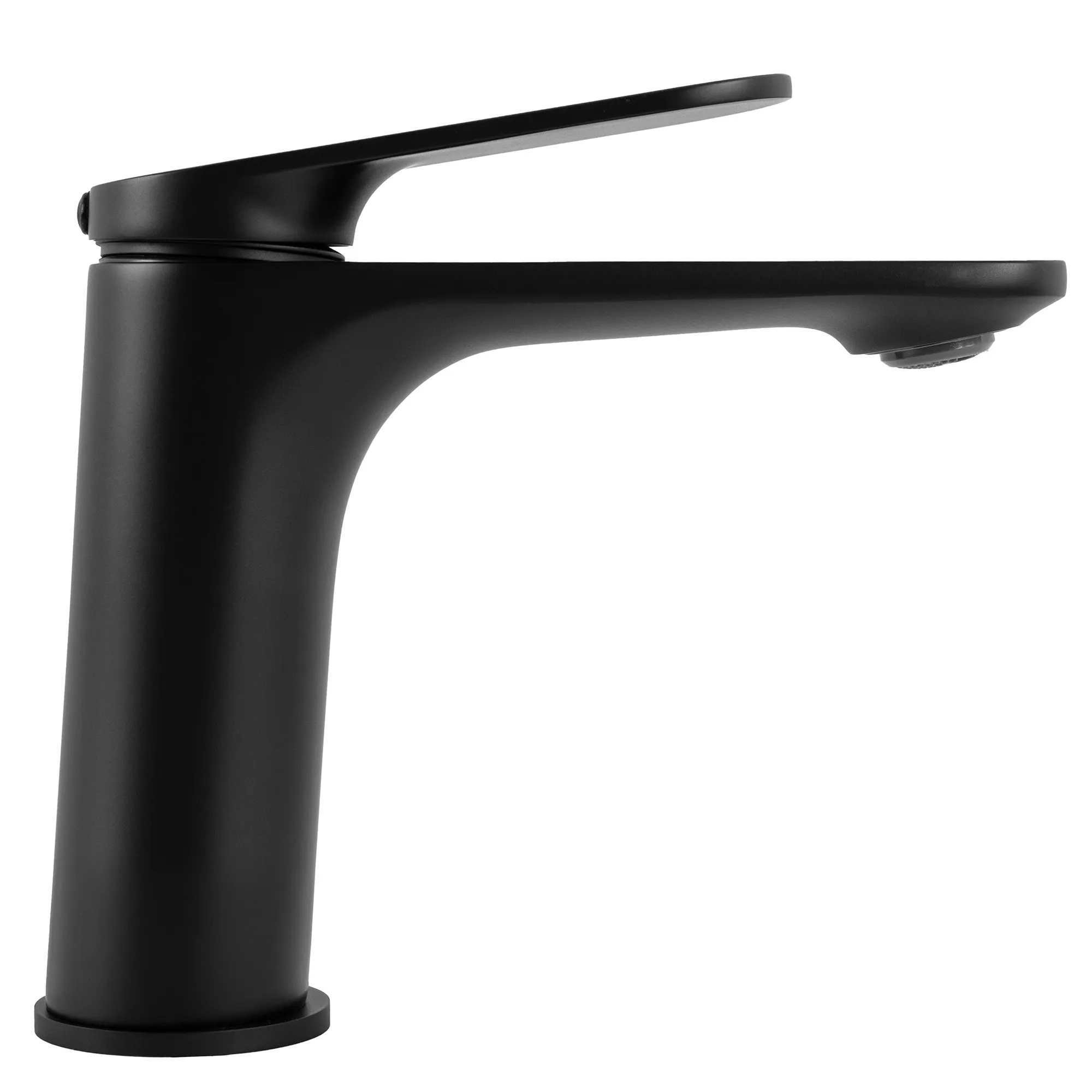 Baterie lavoar culoare negru mat înălțime 15 cm material alamă model Marco Black Mat Low [3]