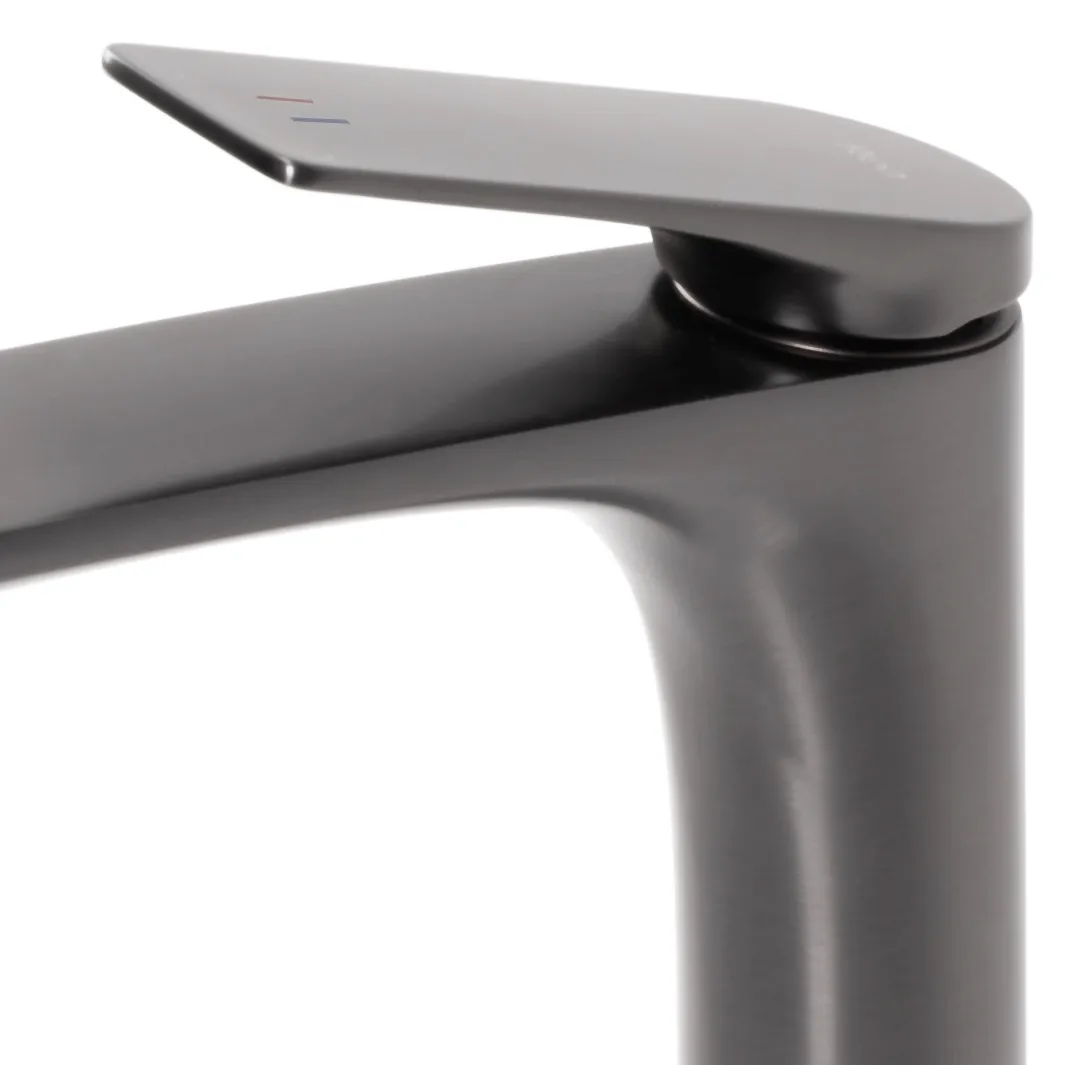 Baterie lavoar culoare titanium înălțime 30 cm material alamă model Avalon Titanium High [4]