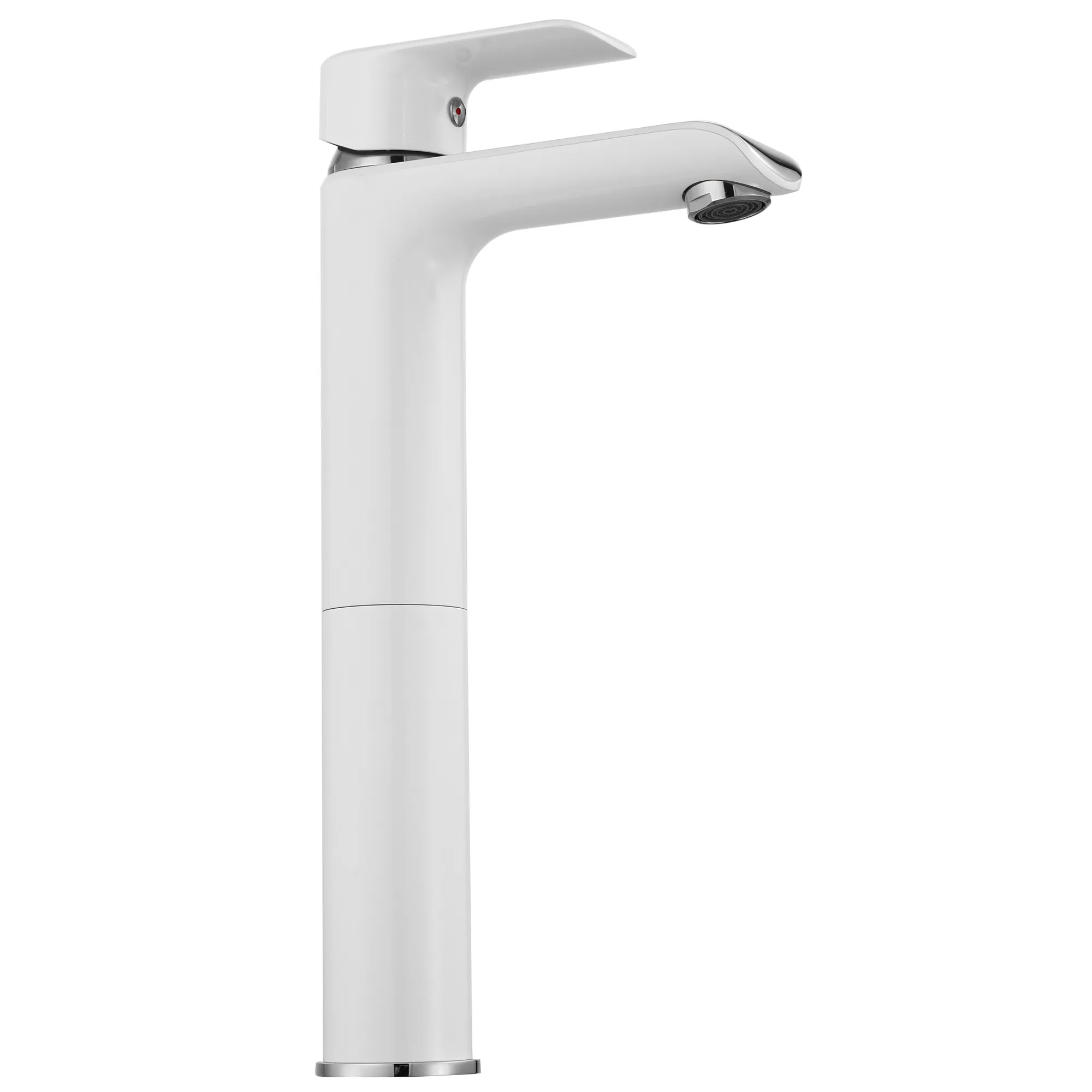 Baterie chiuvetă culoare albă înălțime 30 cm material alamă model Bloom White/Chrome High [3]