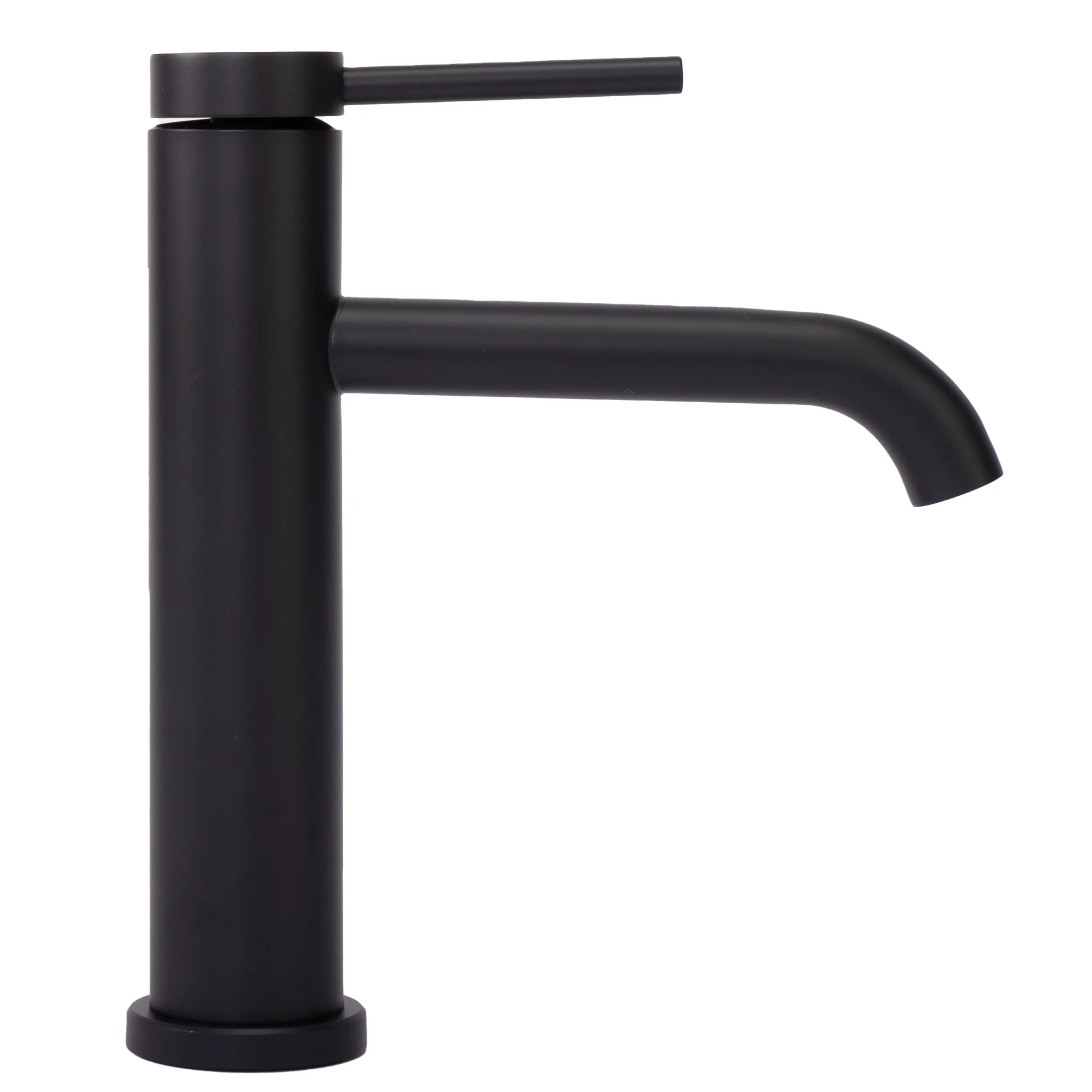 Baterie chiuvetă culoare negru mat înălțime 20.5 cm material alamă model Clif Black Matte Low [2]