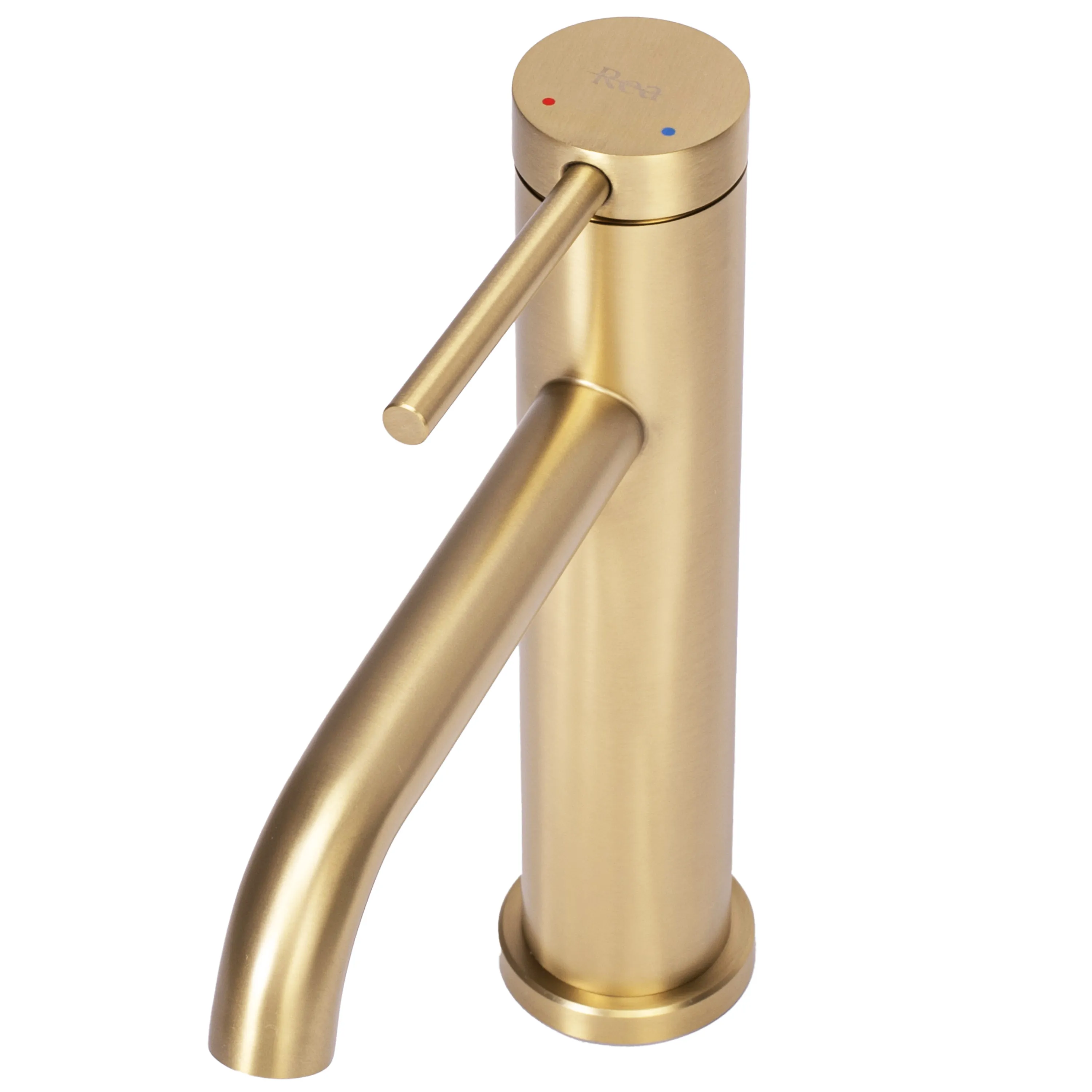 Baterie chiuvetă culoare auriu periat înălțime 20.5 cm material alamă model Clif Gold Brushed Low [2]