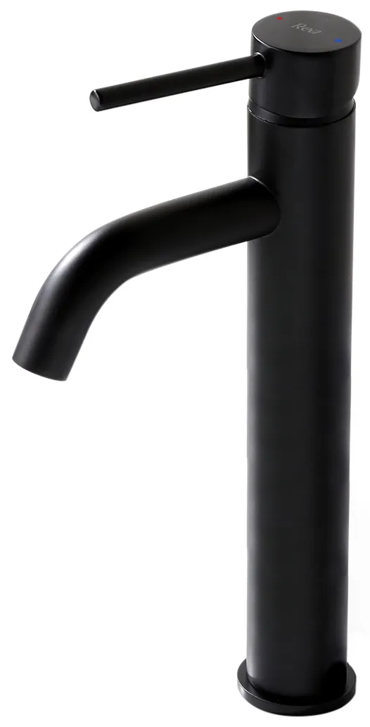 Baterie chiuvetă culoare neagră înălțime 28 cm material alamă model Lungo Black High [2]