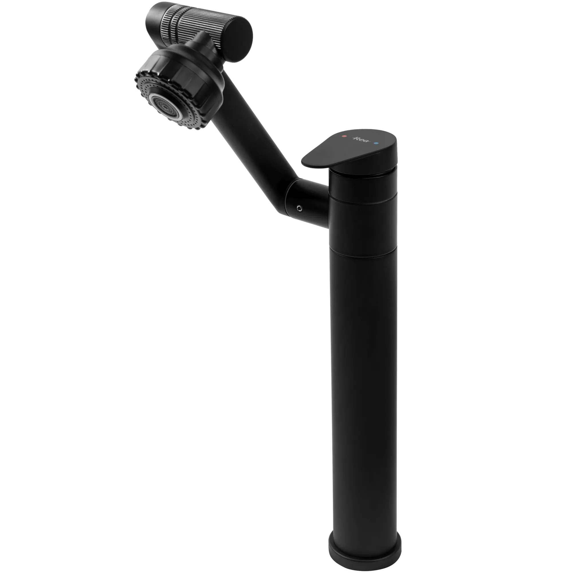 Baterie chiuvetă culoare neagră înălțime 31 cm material alamă model Paco Black High [3]