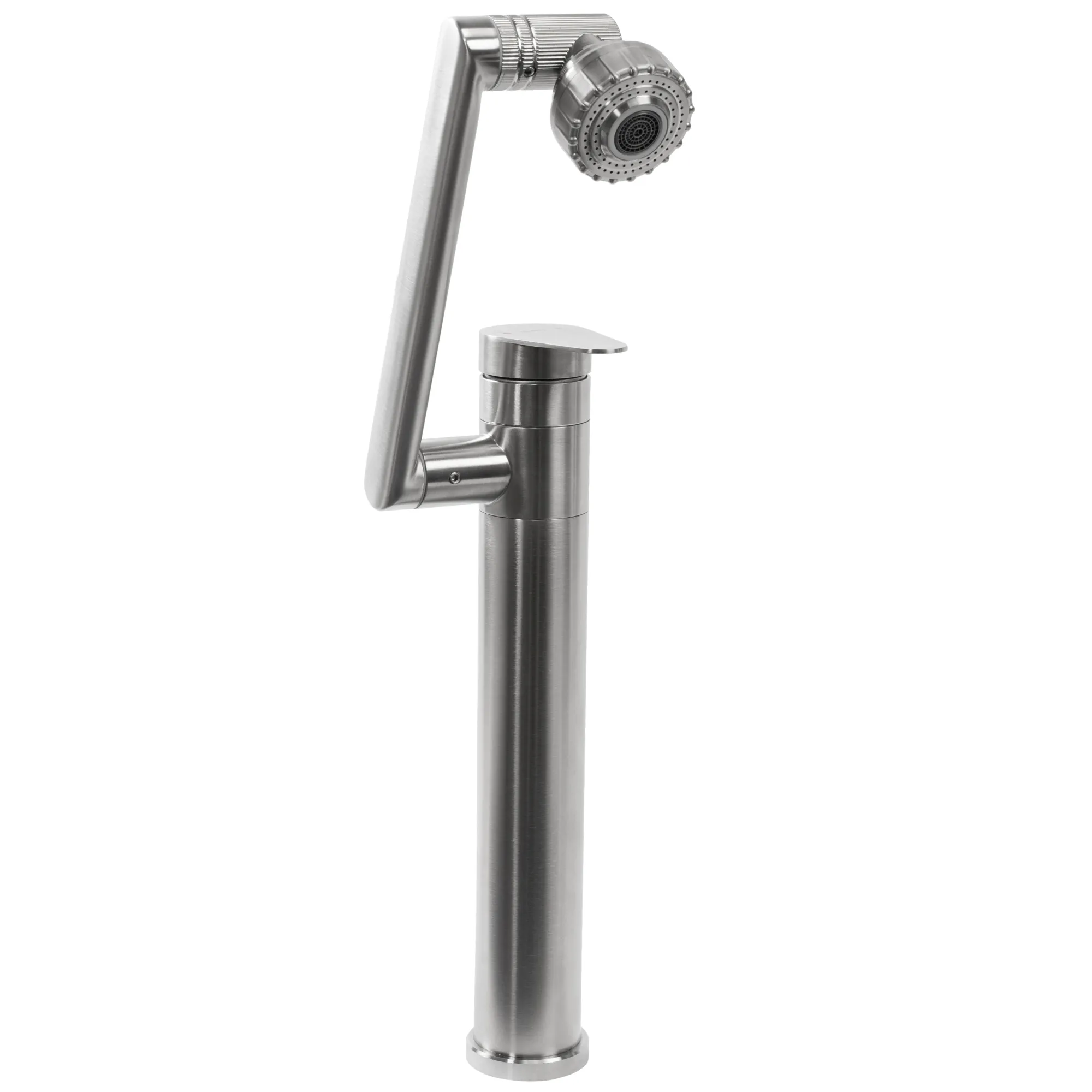 Baterie lavoar culoare crom înălțime 31 cm material alamă model Paco Chrome Brushed High [4]