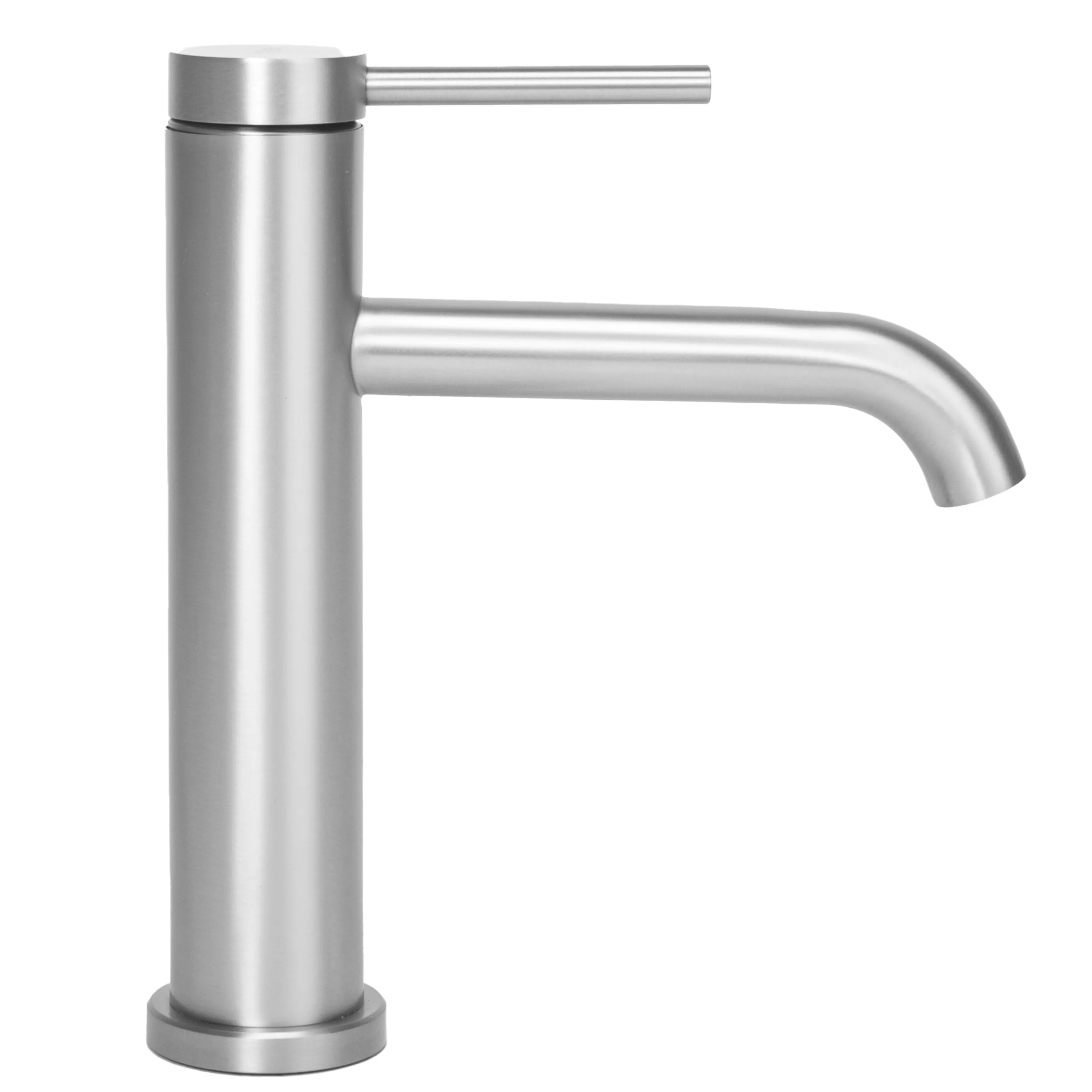 Baterie lavoar culoare crom periat înălțime 20.5 cm material alamă model Clif Nikiel Low [2]