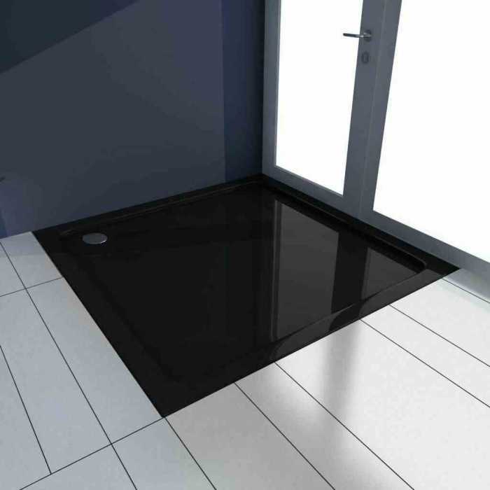Cădiță duș mărime 80x80 cm culoare neagră formă pătrată din acril sanitar model Savoy Black [3]