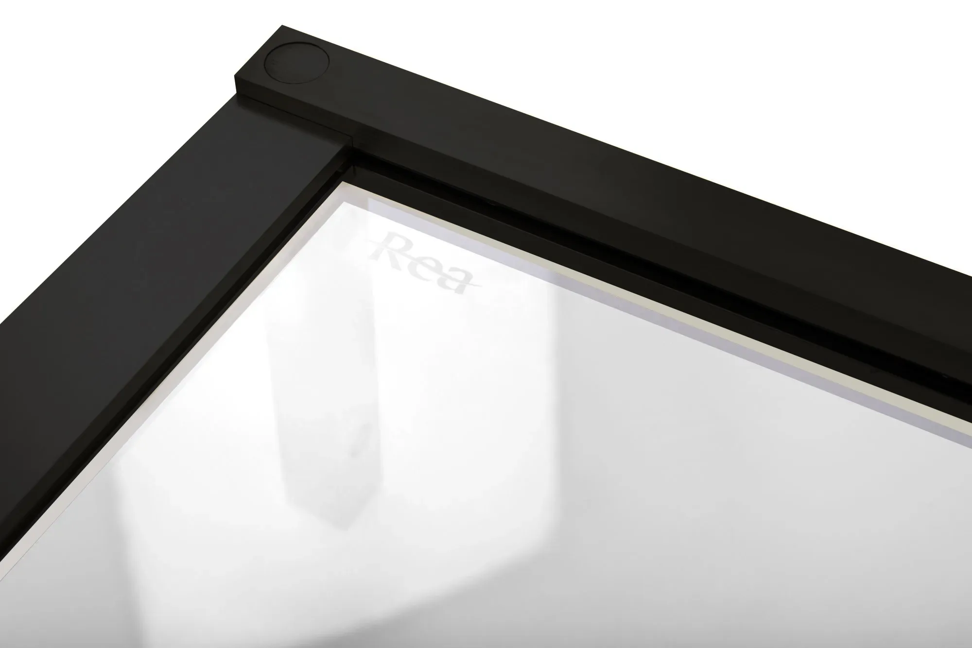 Cabină duș batantă de colț mărime 80x80 cm culoare neagră model Hugo Double Black [7]